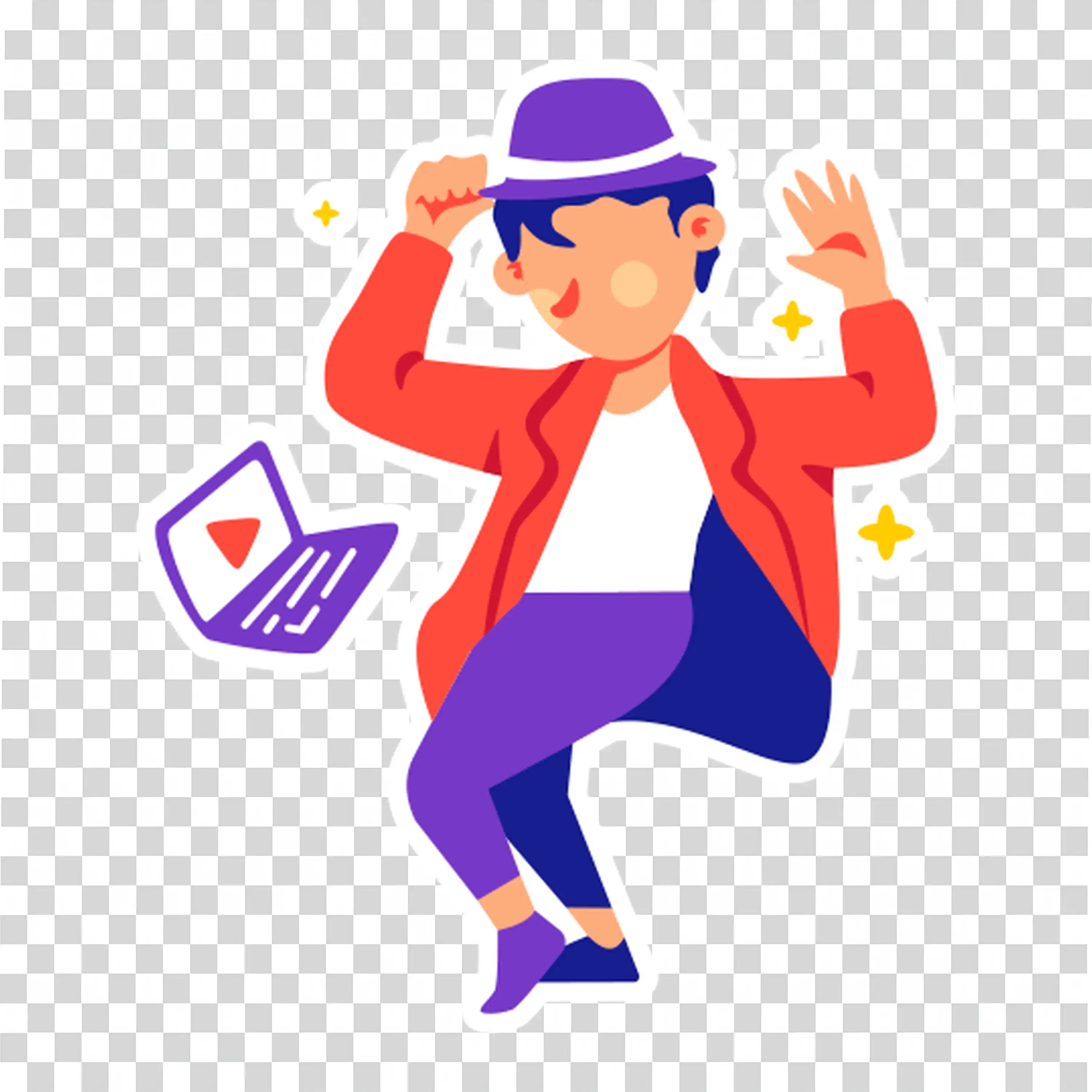 Confident Professional Preparing for Presentation free PNG