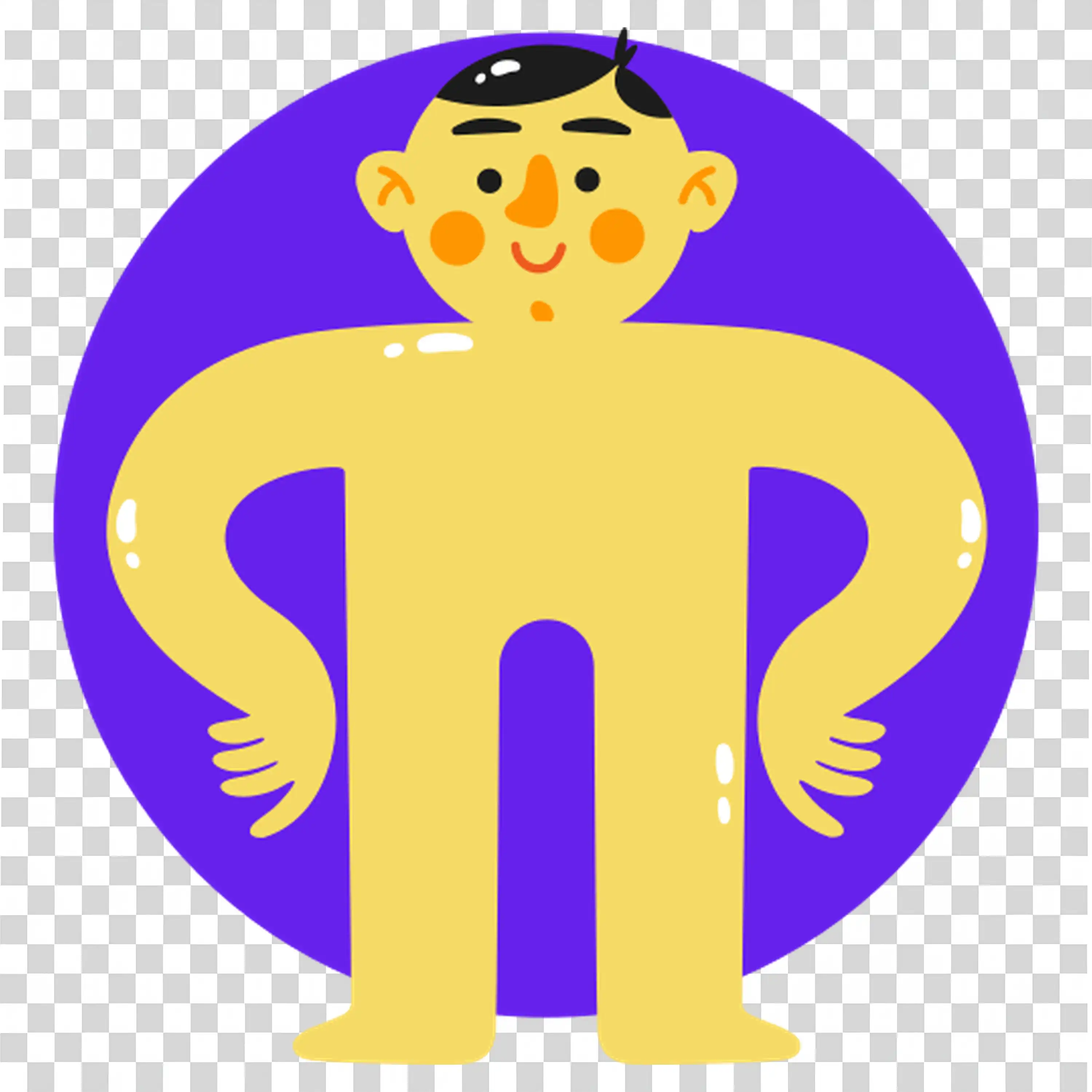 Confident superhero character standing with arms crossed
