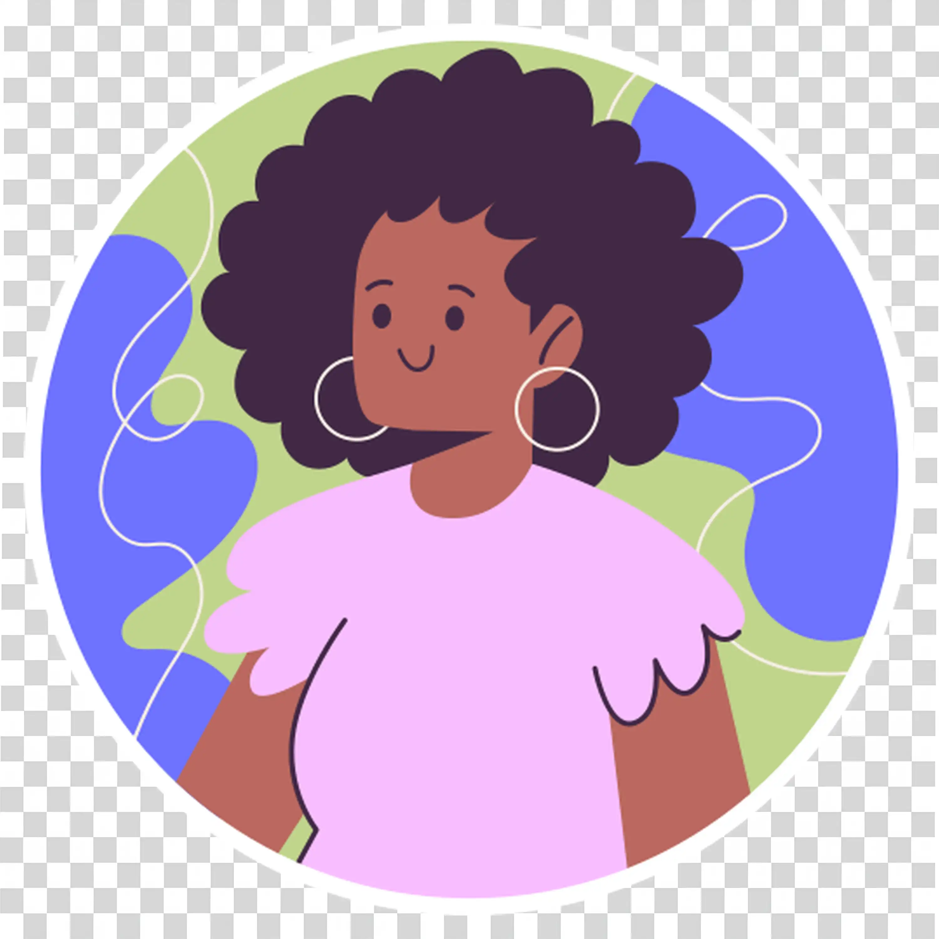 Confident Woman Standing With Hands On Hips Bold PNG