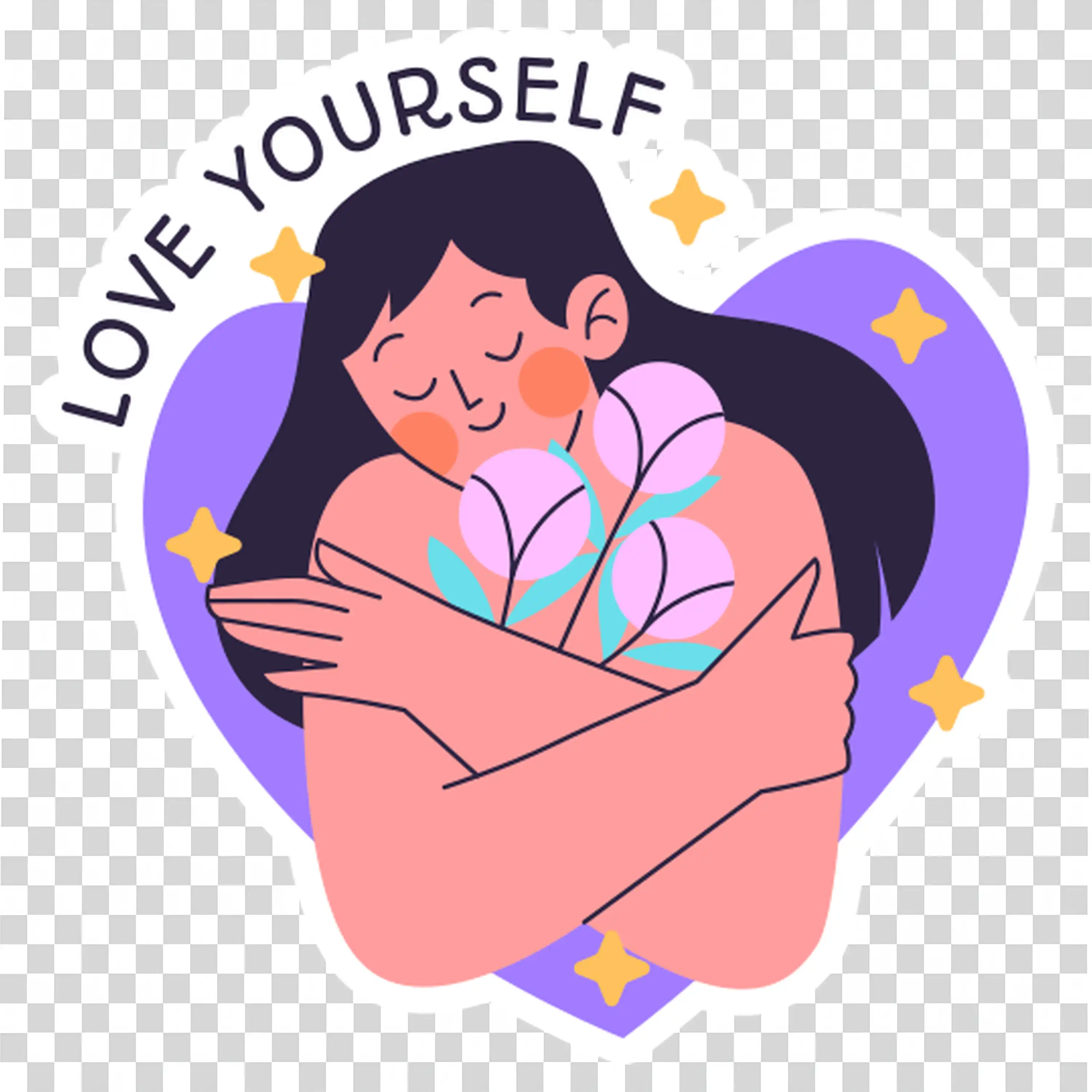 Couple Hugging to Promote Self Love and Emotional Care