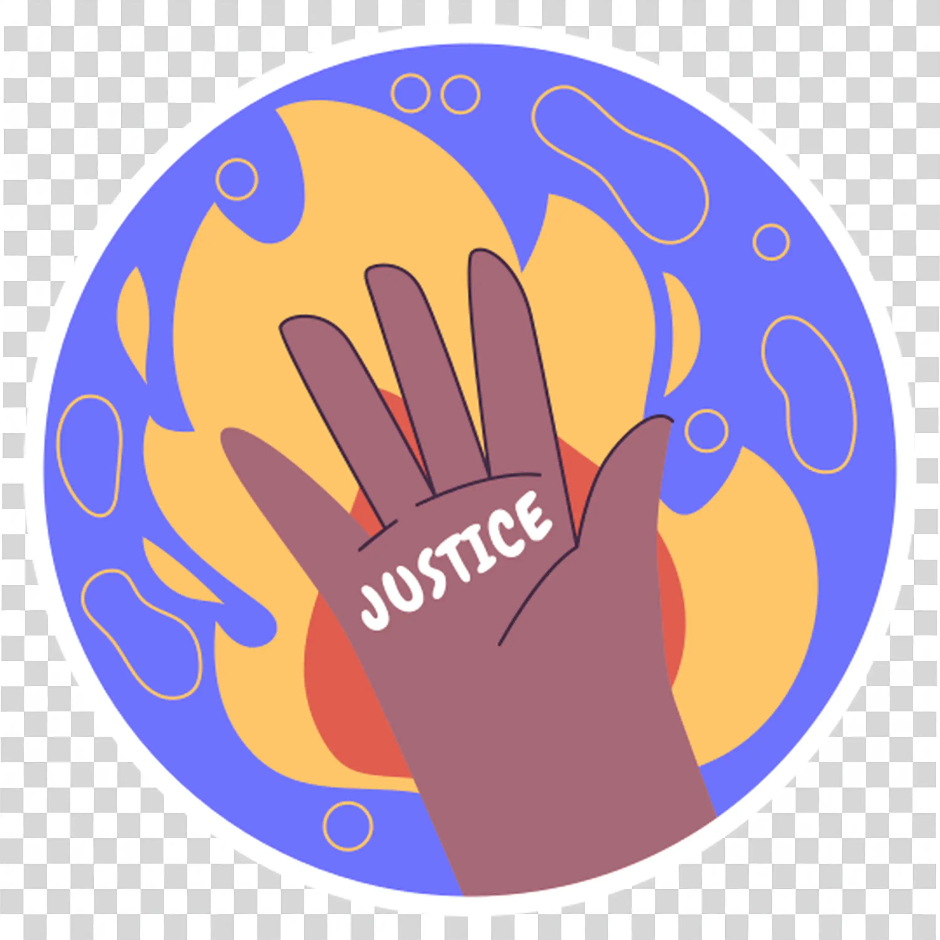 Diverse Hands Holding Unity Sign In Warm Circle free PNG