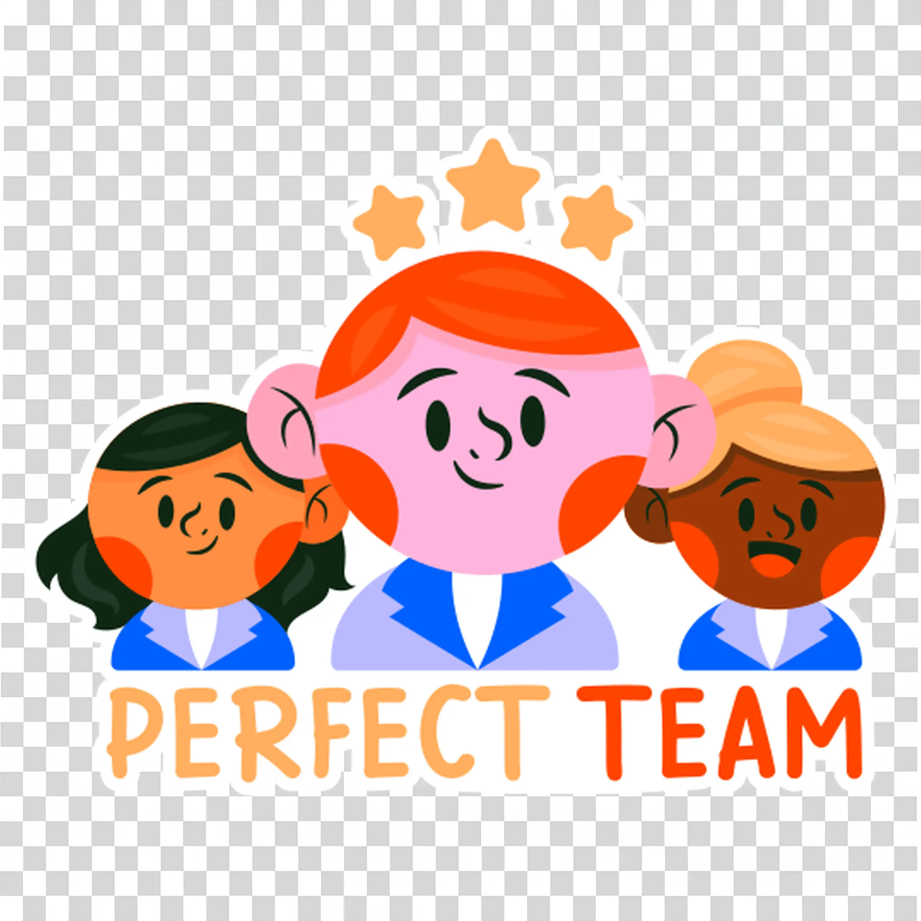 Diverse Team Smiling Together As A Perfect Team PNG