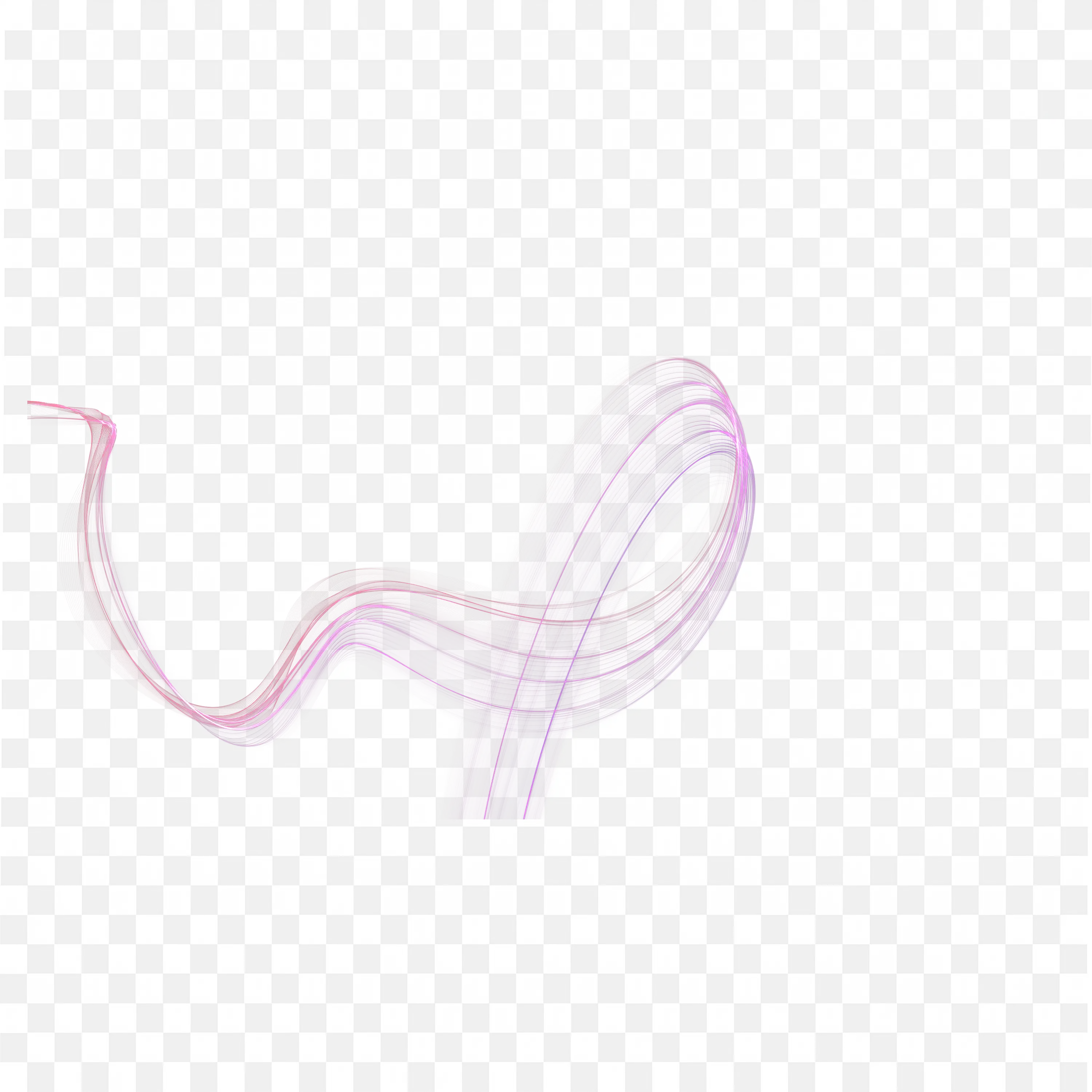 Download Pink and Purple Ribbon Like Flowing Wave PNG