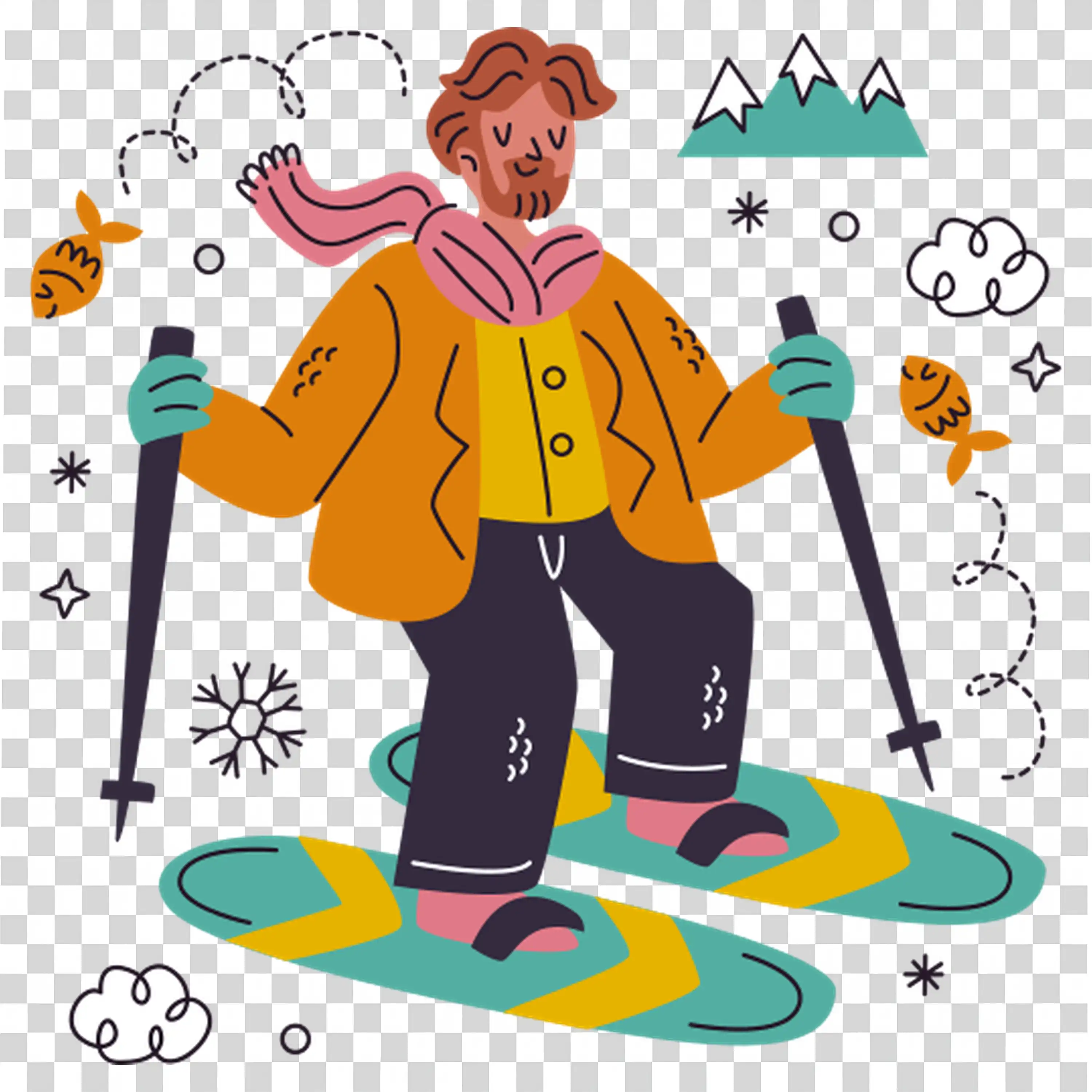 Elderly Athlete Jogging with Crutch and Determined Face