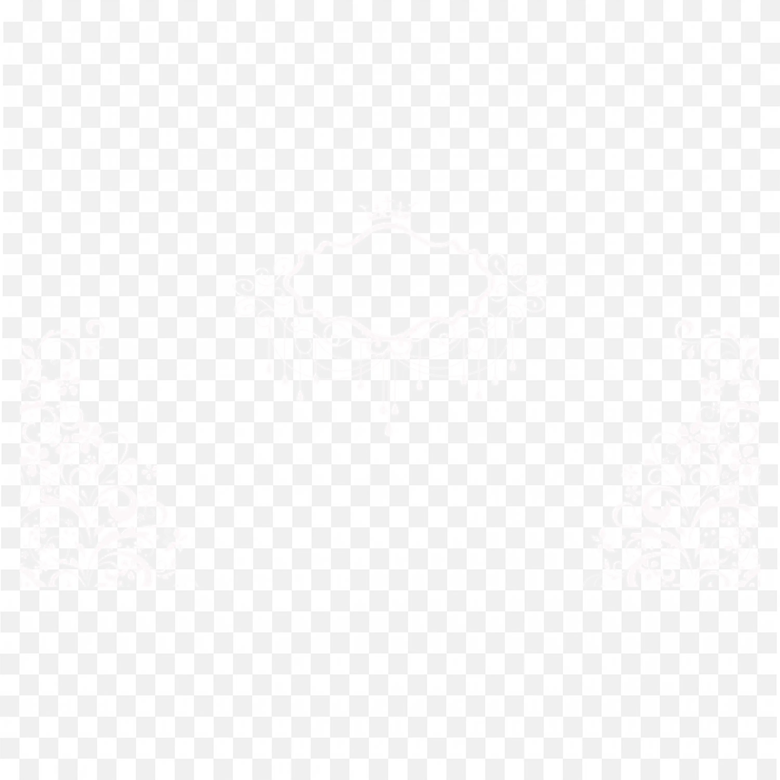 Elegant Vintage Chandelier White Vector Shadow Design PNG