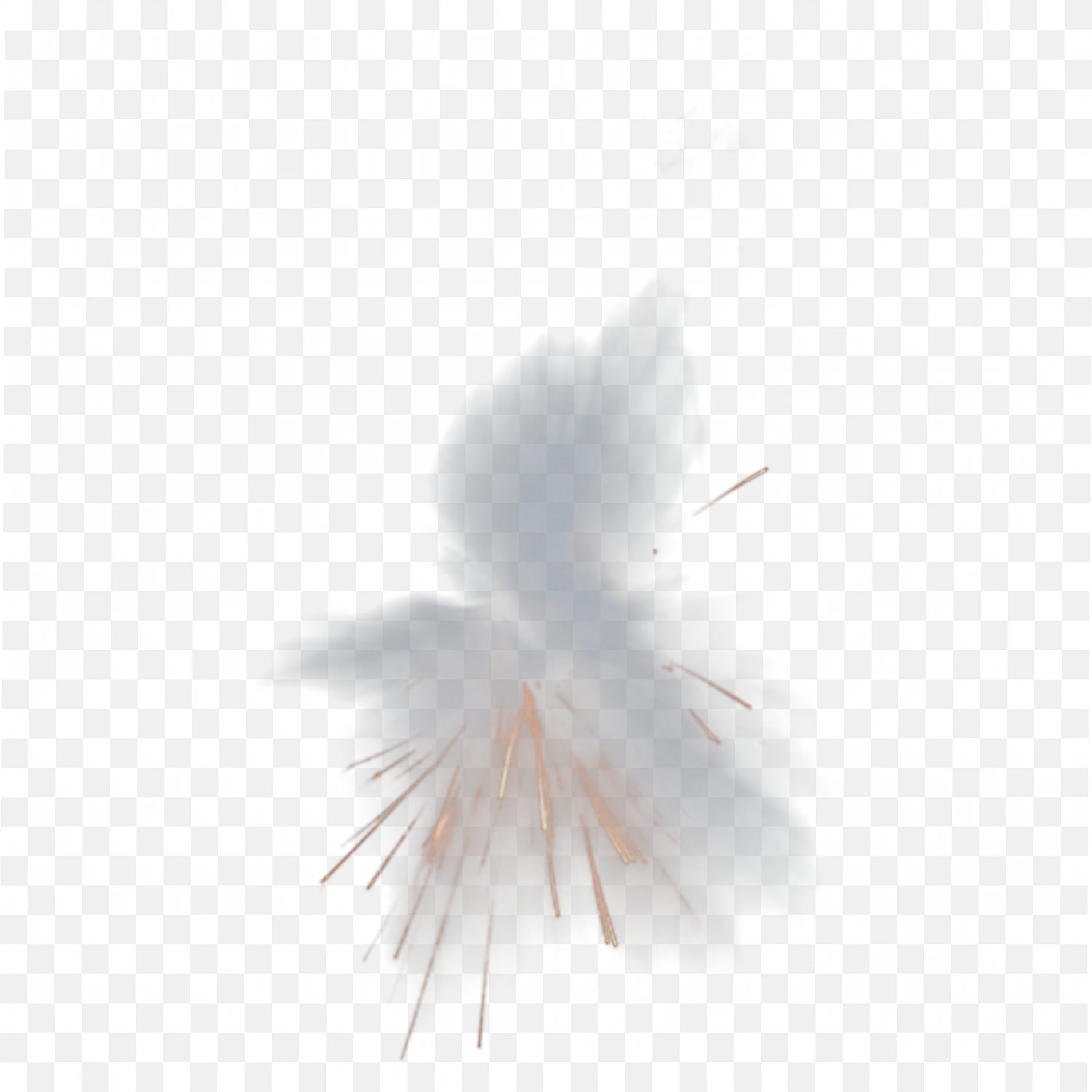 Explosive Firework Burst with Dramatic Smoke Trails PNG