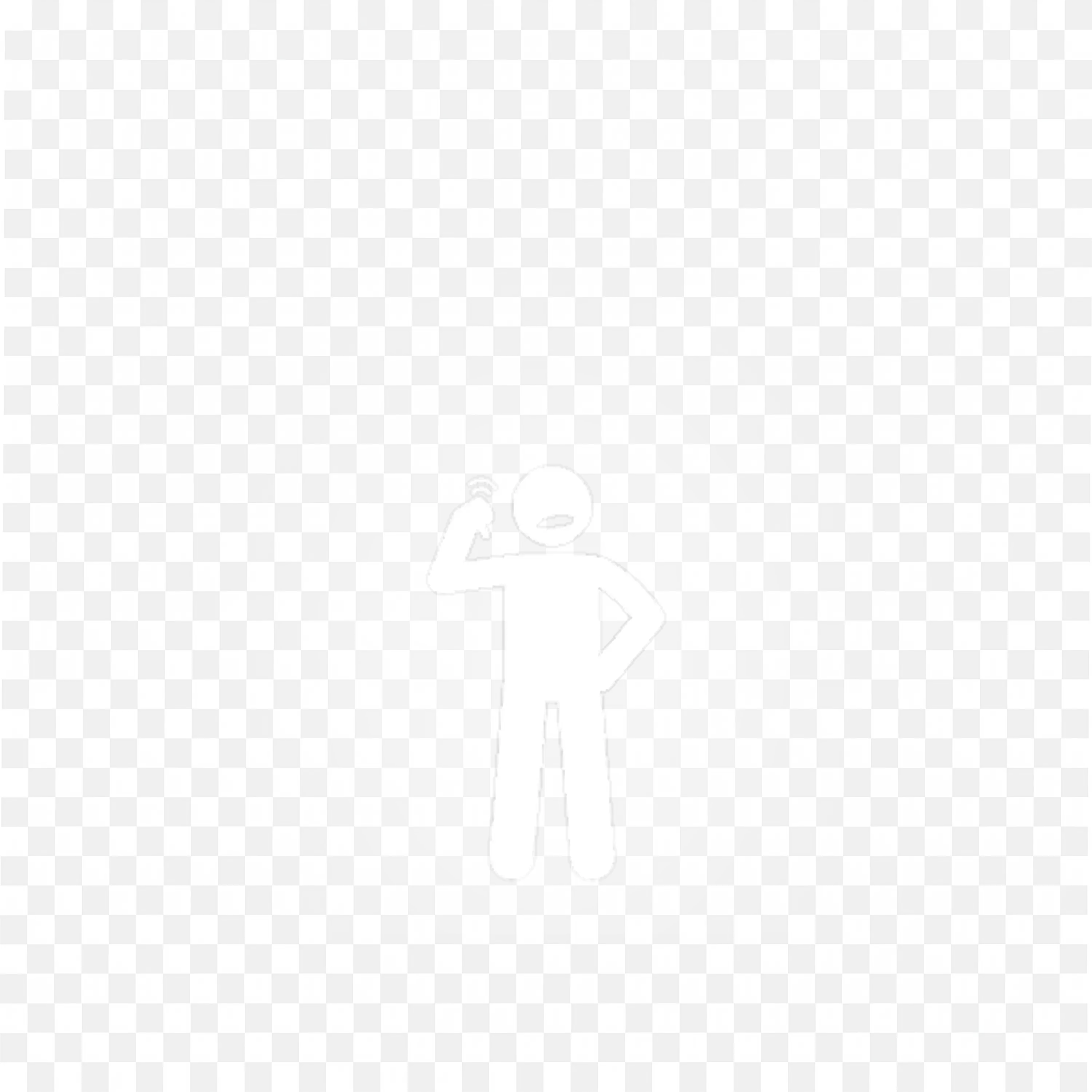 Figure Showing Loser Gestures in Hands Free PNG Image