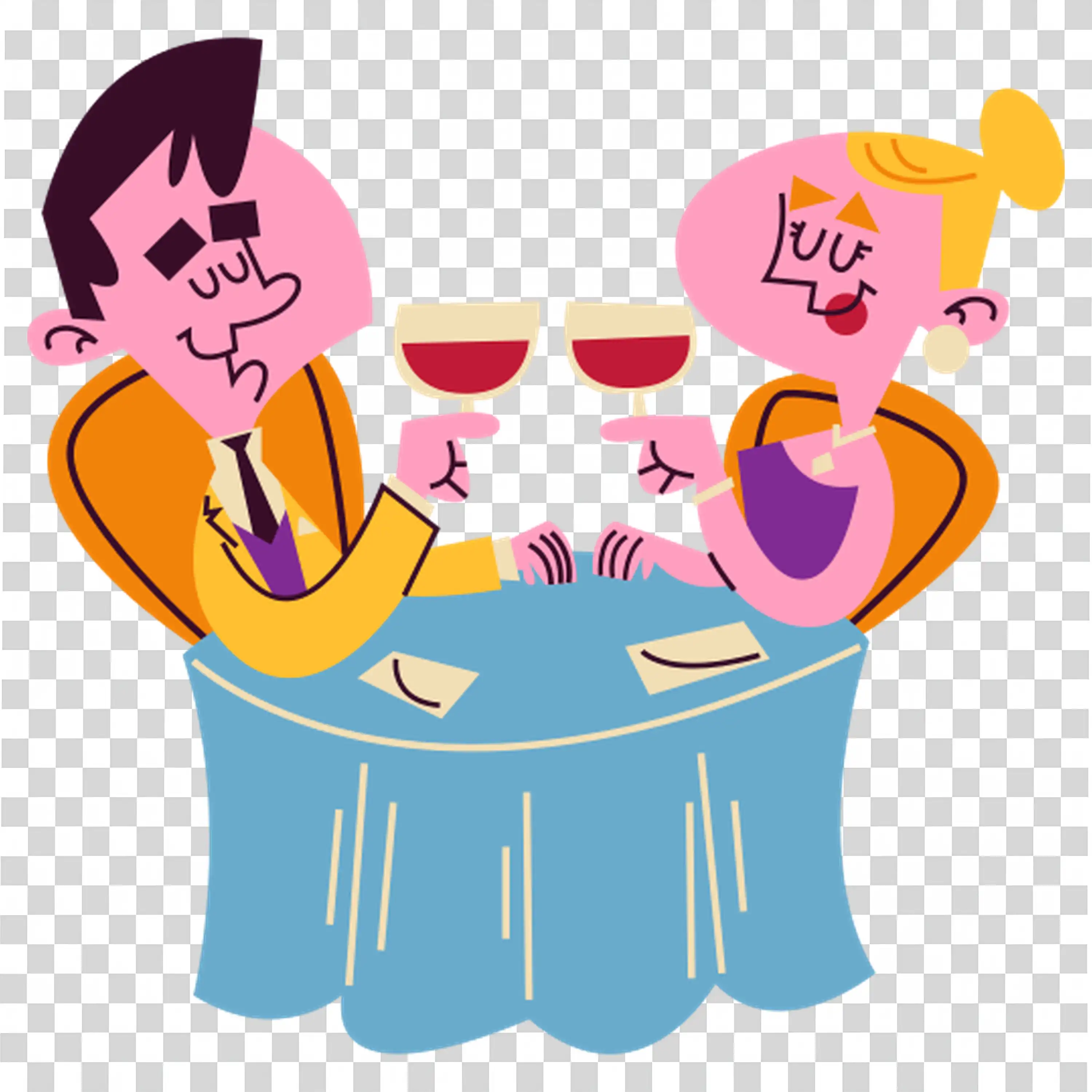 Friends Enjoying Drinks Together free PNG image download