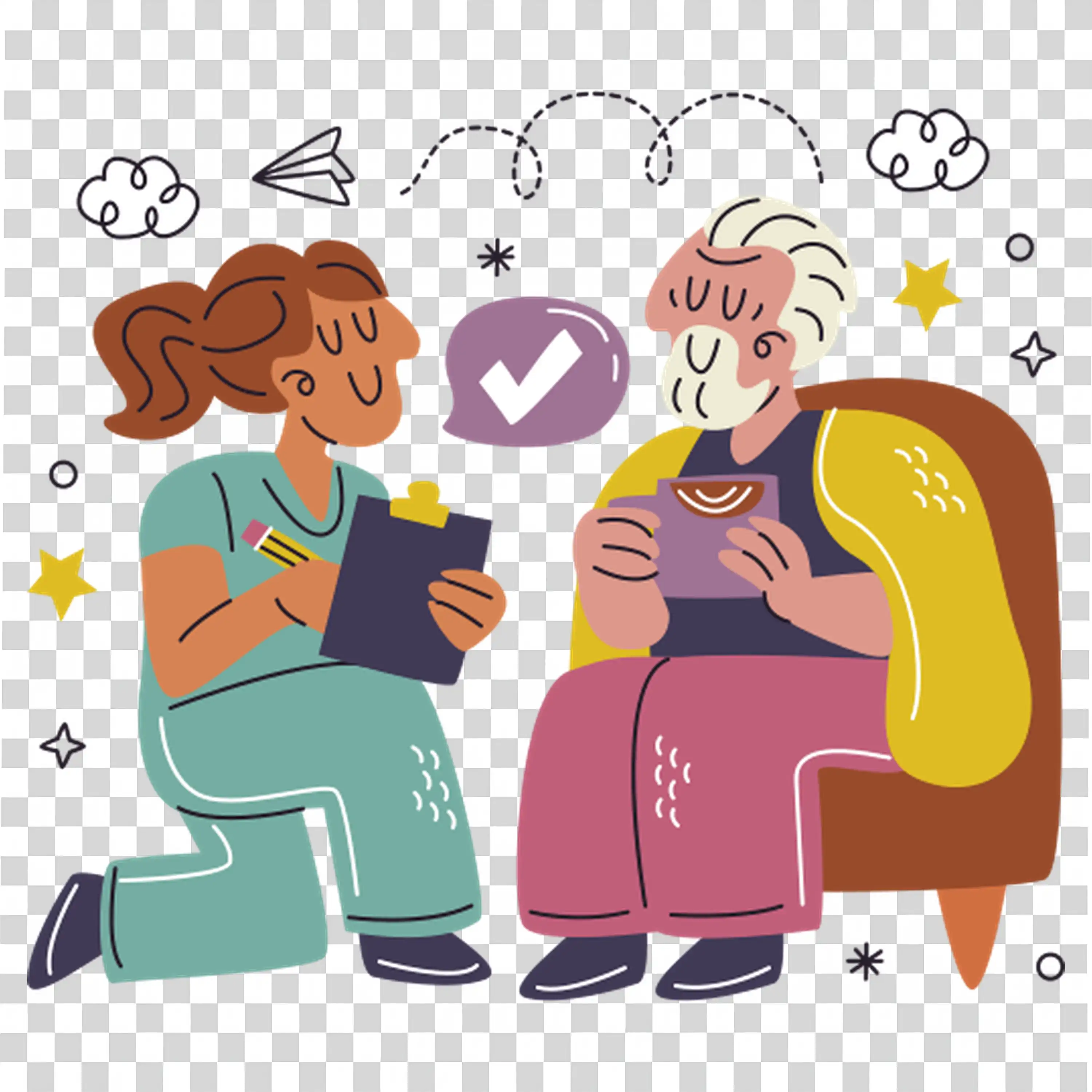 Friends laughing and eating together at a table PNG