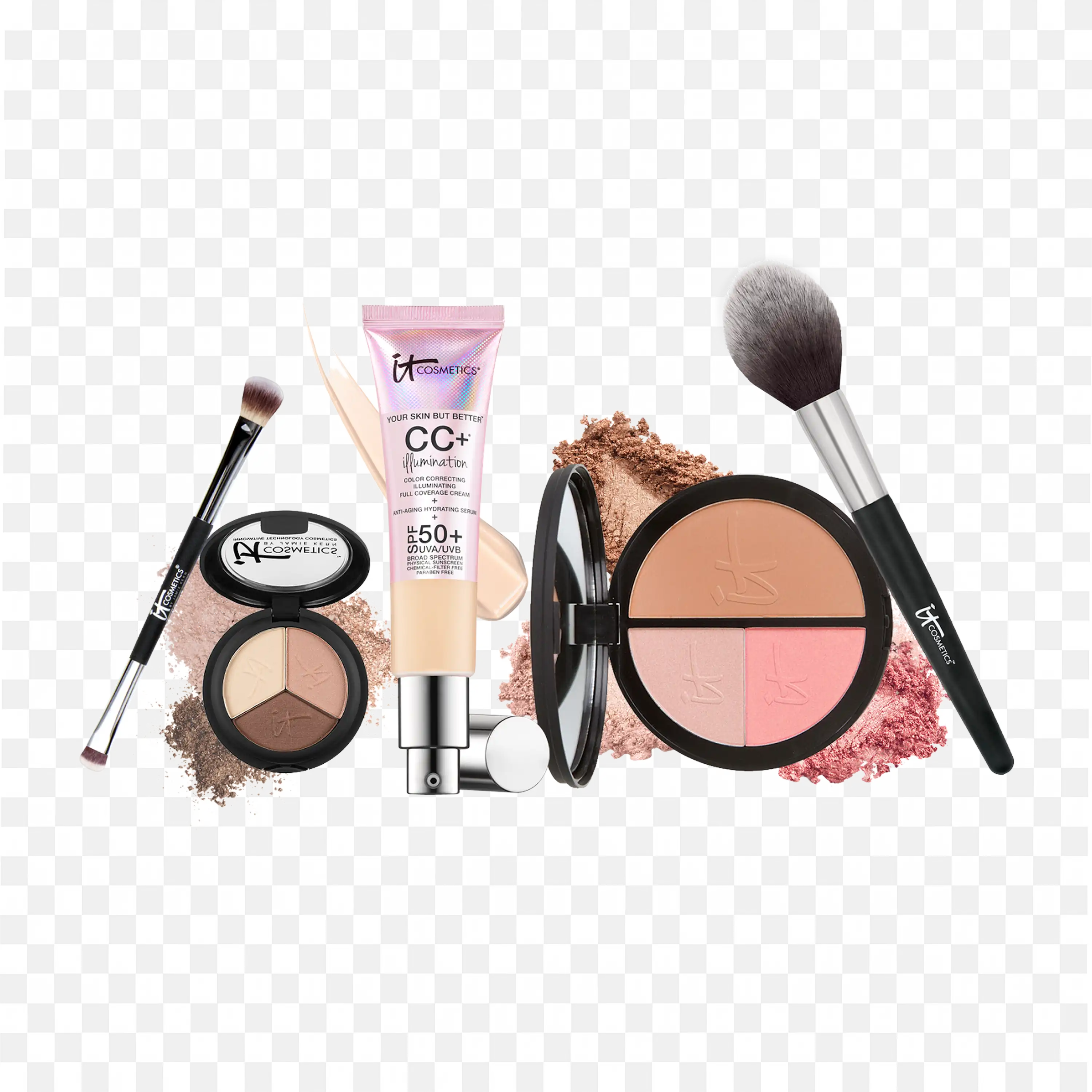 Full Face Makeup Kit with Brushes Foundation and Powders