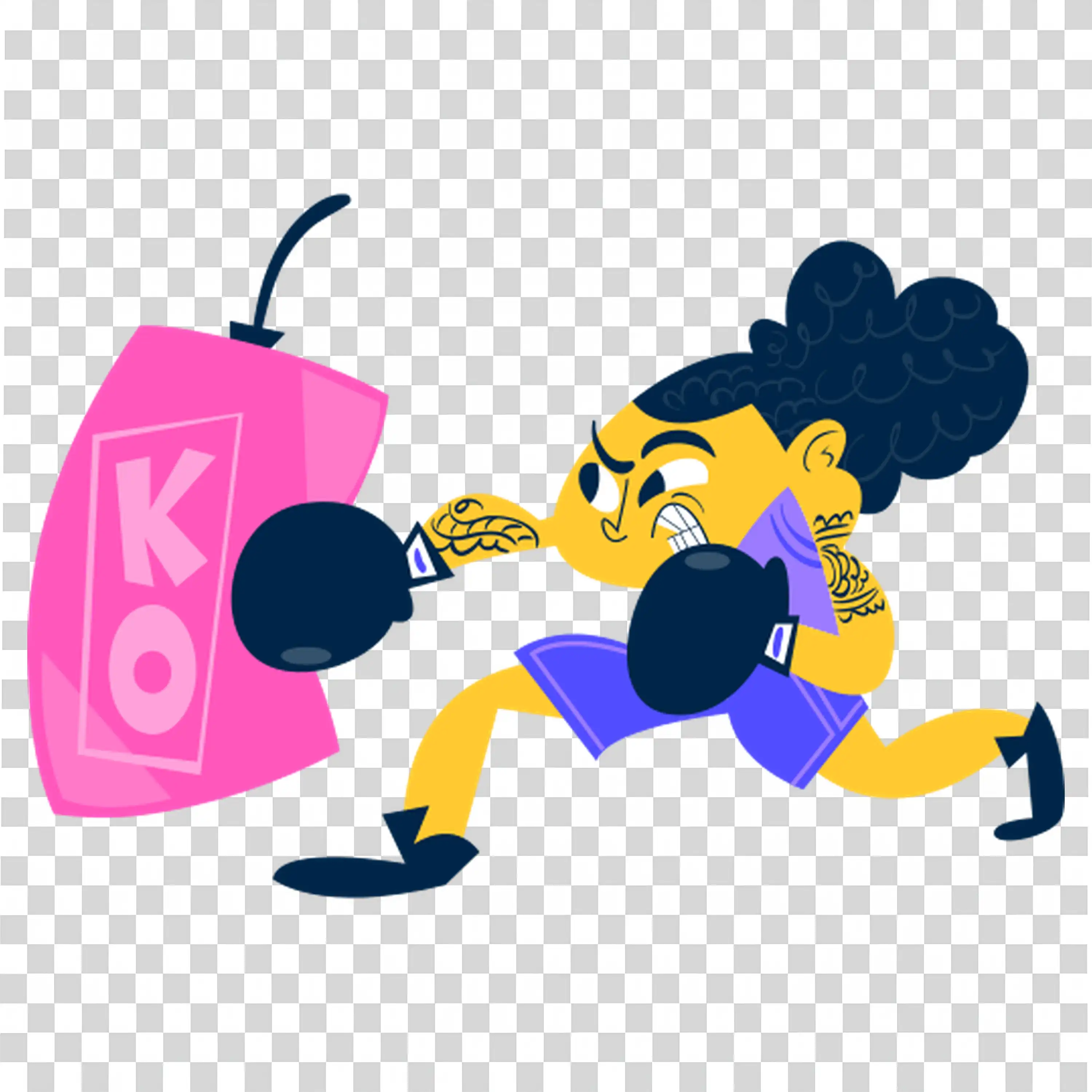 Girl dancing with headphones and music box download PNG