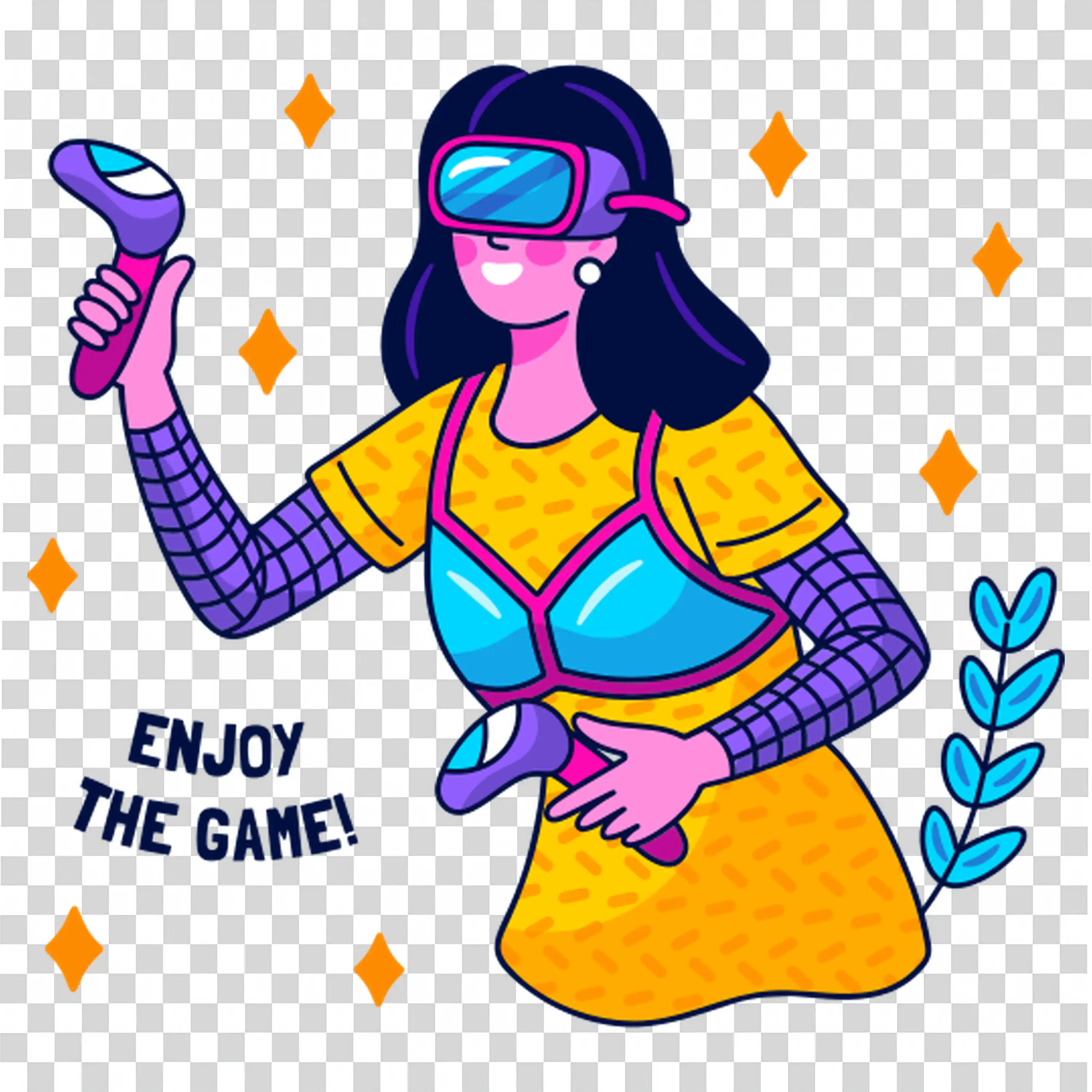 Girl holding phone taking selfie while enjoying herself