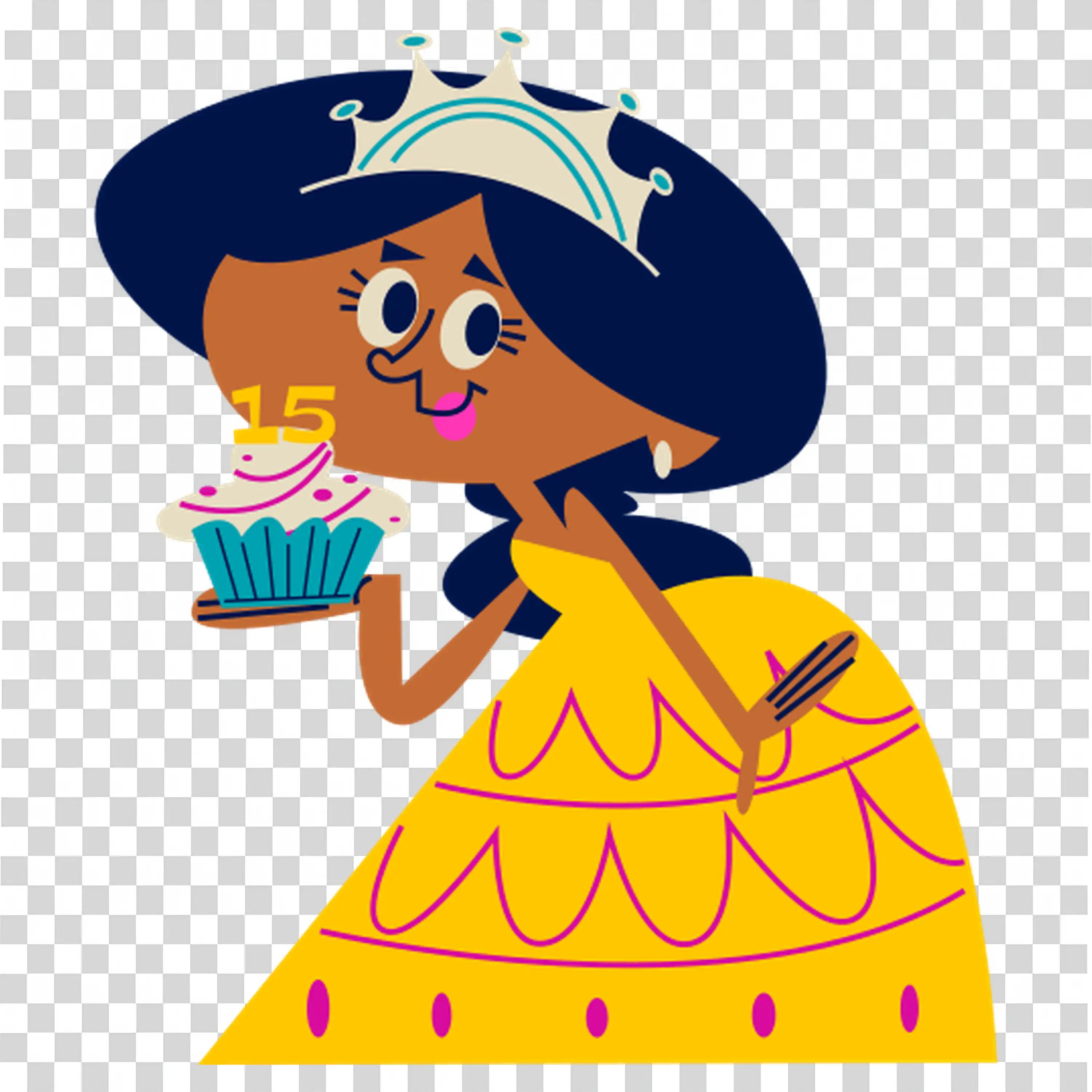 Girl in Yellow Dress Playing Maracas in Celebration