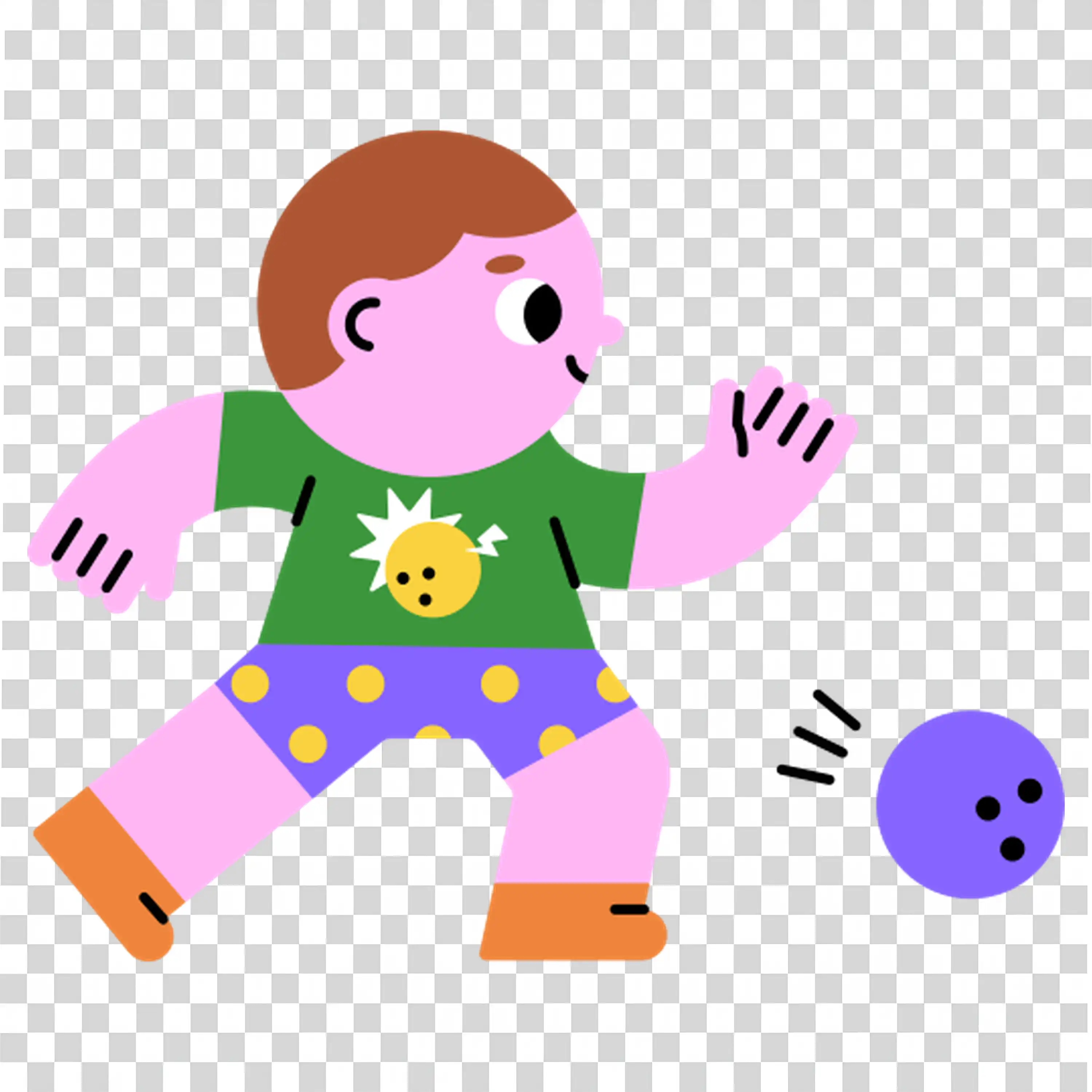 Girl Rolling On Skates With Joyful Expression free PNG
