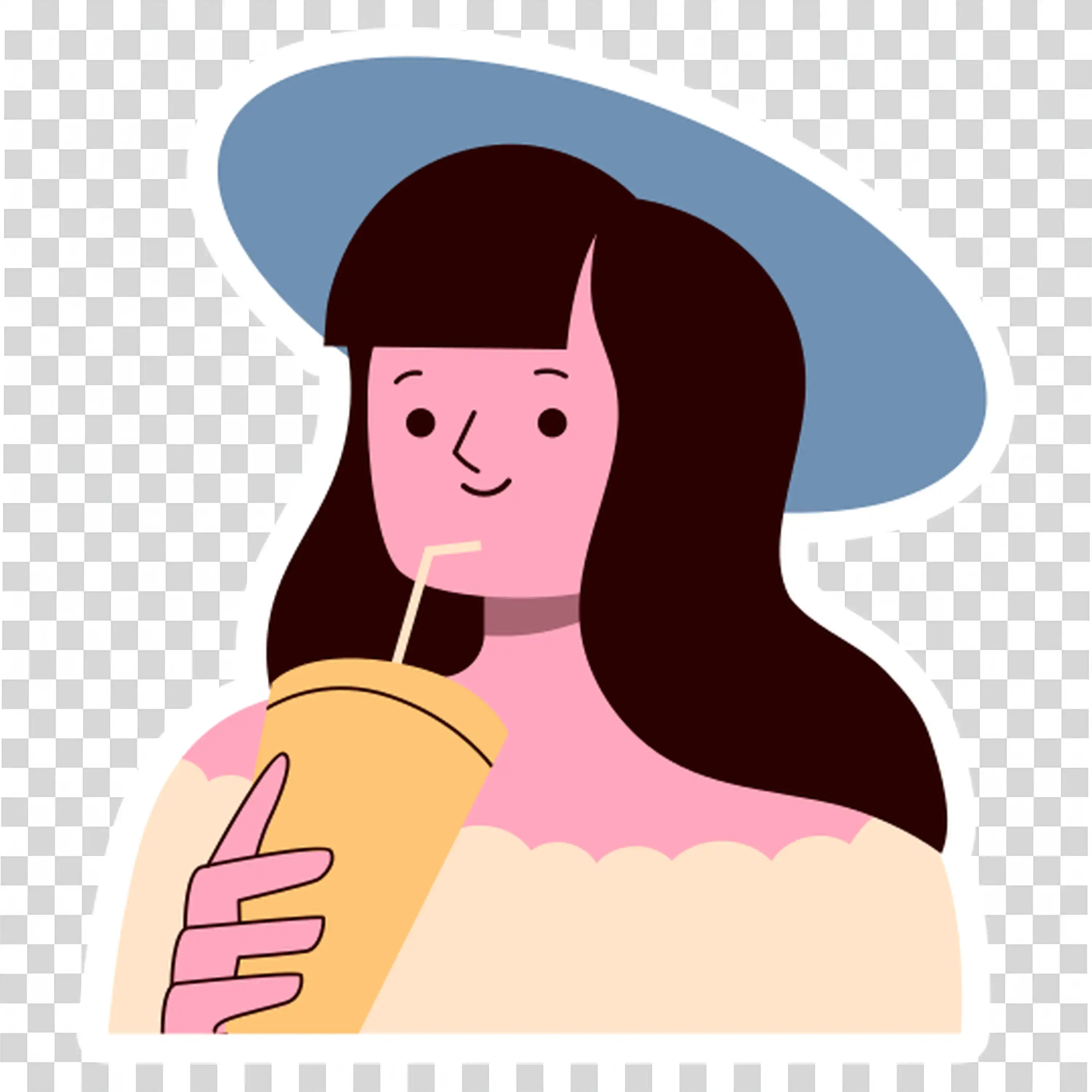 Girl Wearing Hat Eating a Sandwich Peacefully Outdoors