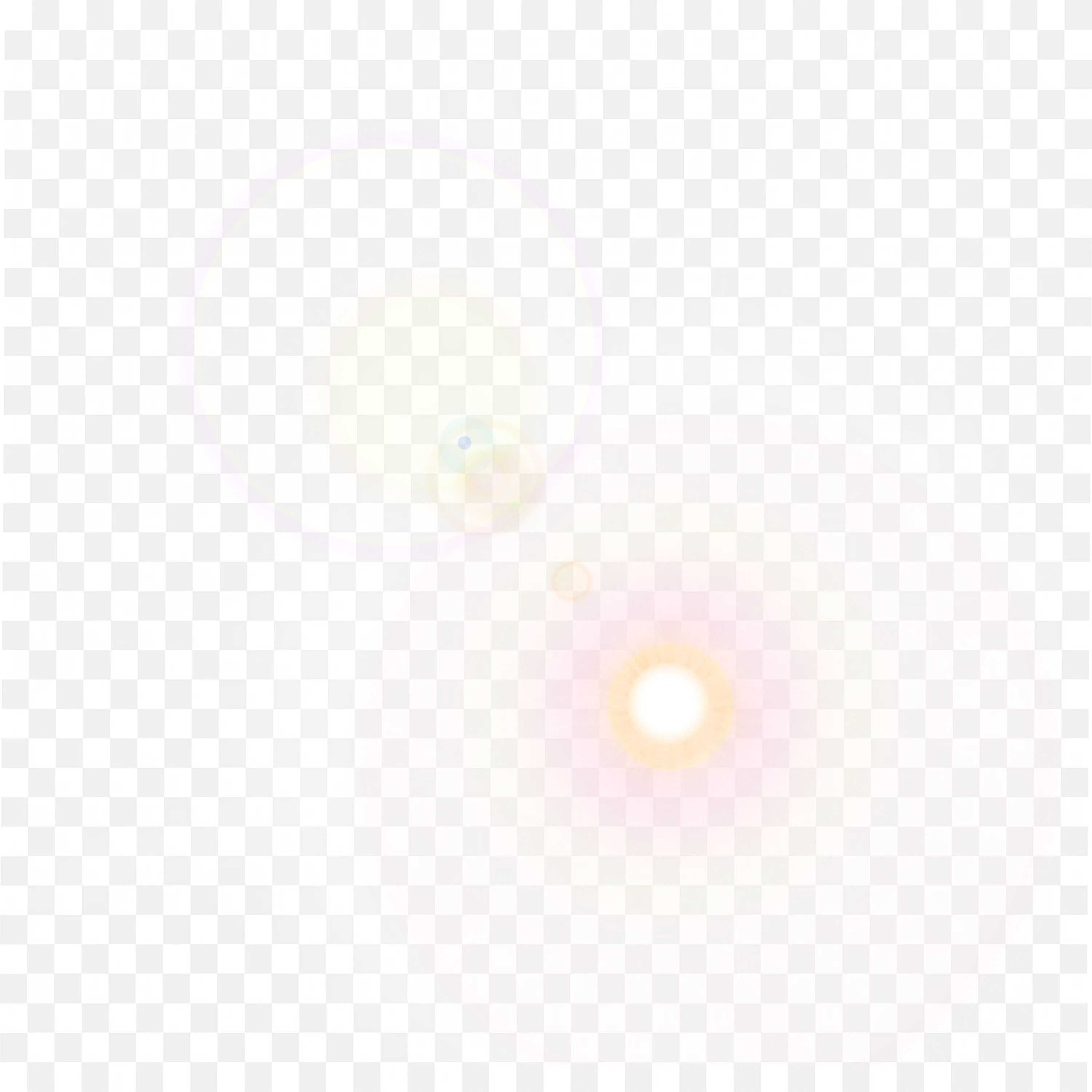 Glowing Light Flares with Overlapping Translucent Circles