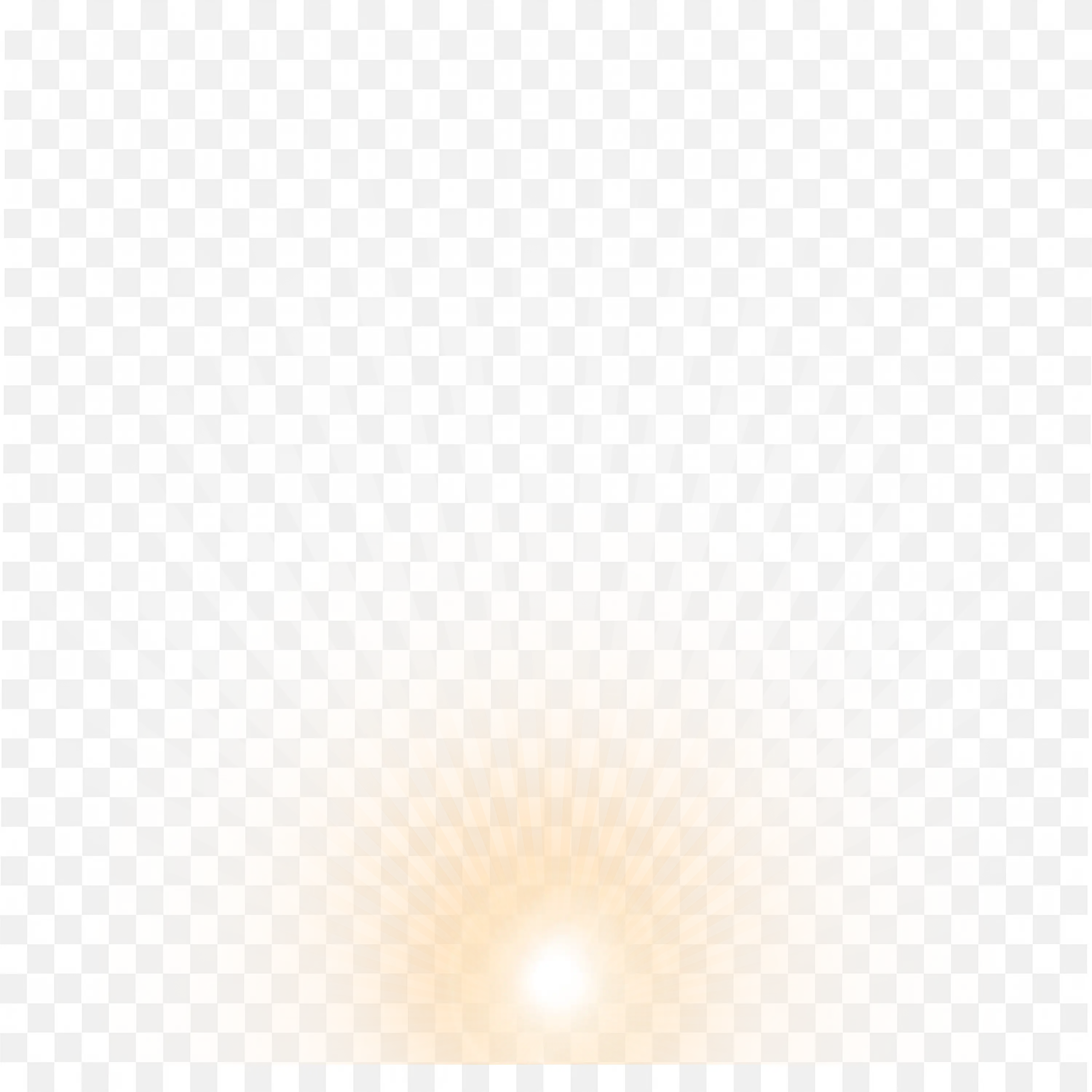 Glowing Sunlight Effect with Golden Flare Clip Art PNG Image