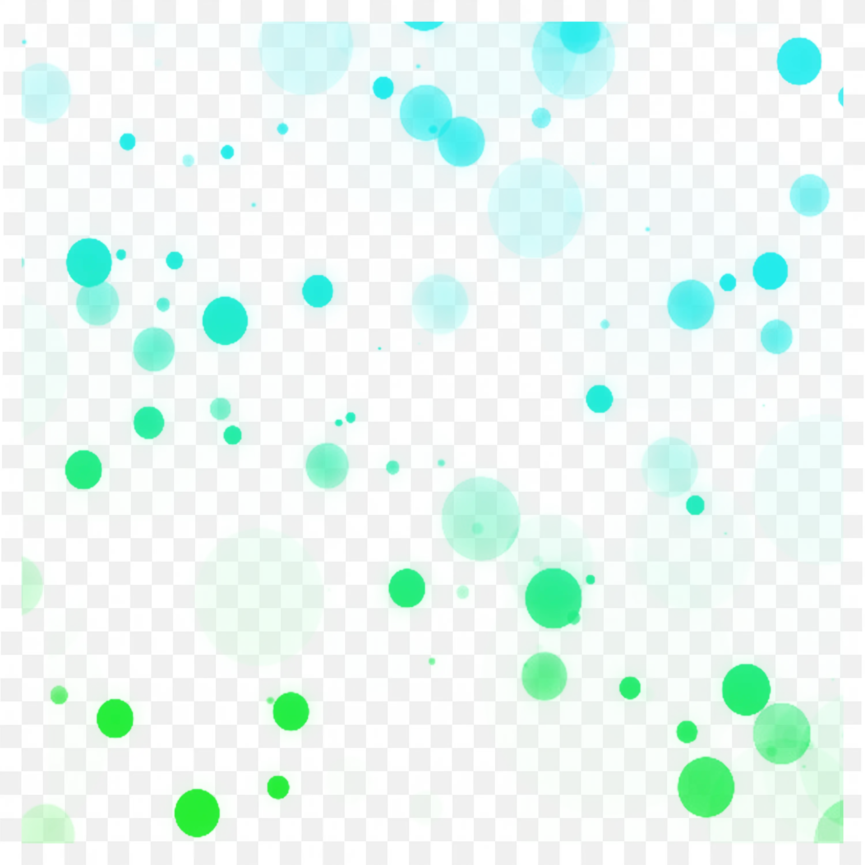 Green and Blue Transparent Dots Scattered Free PNG