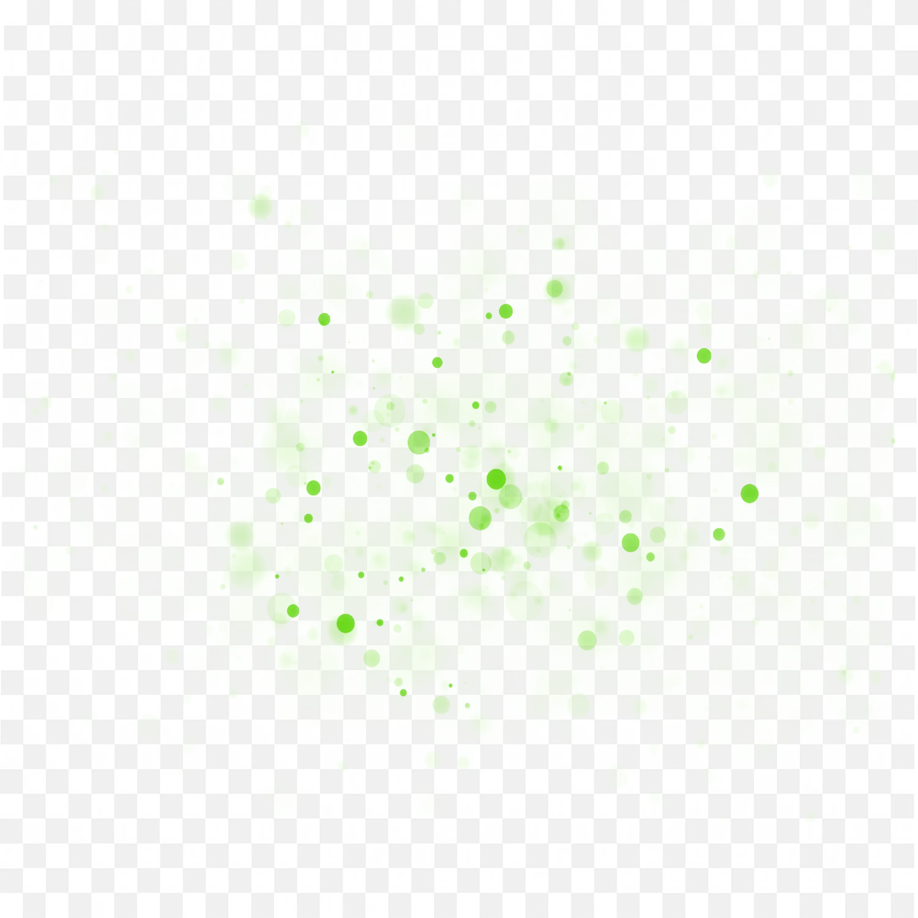 Green Watercolour Scattered with Round Paint Drops PNG