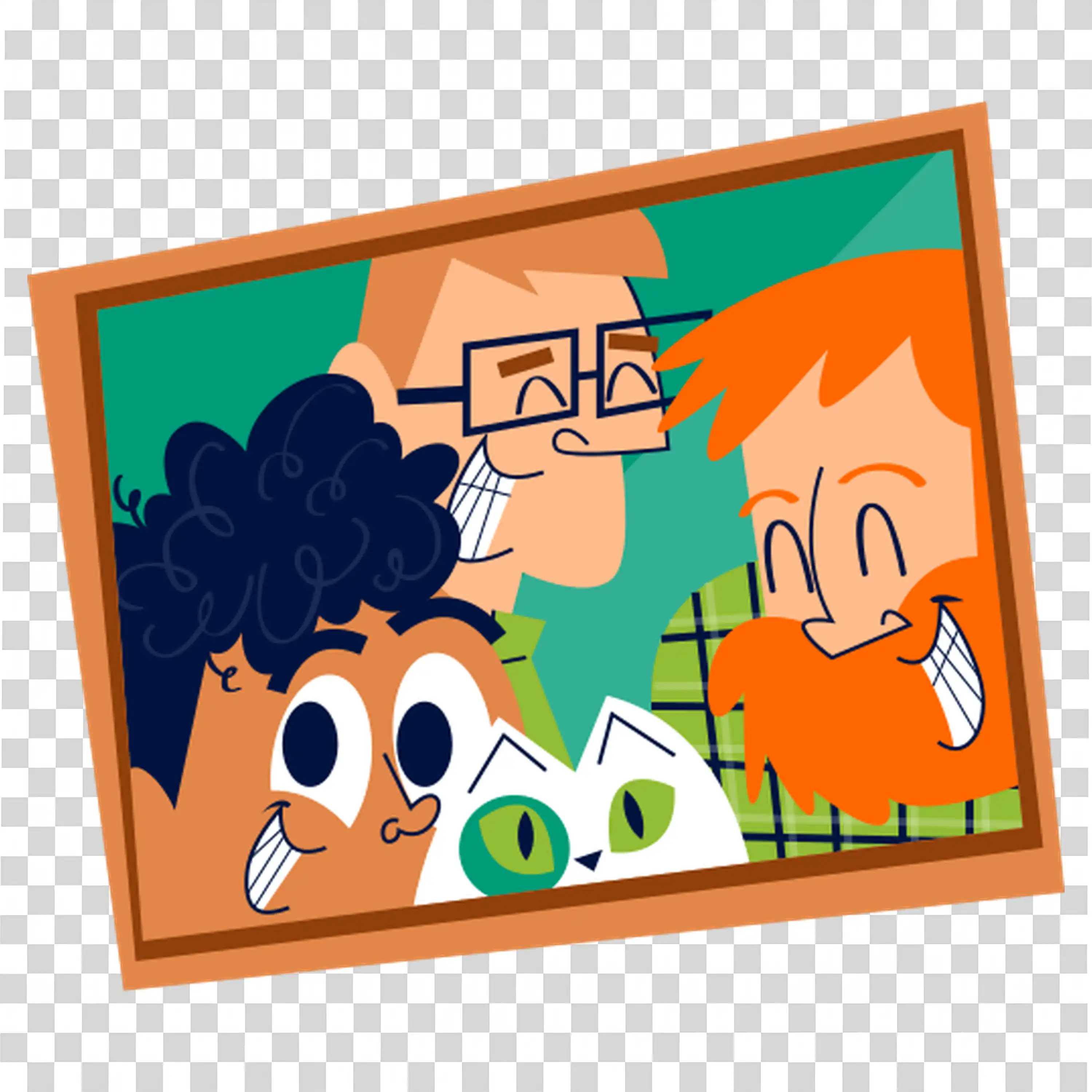 Happy kids and teacher on video call or online class