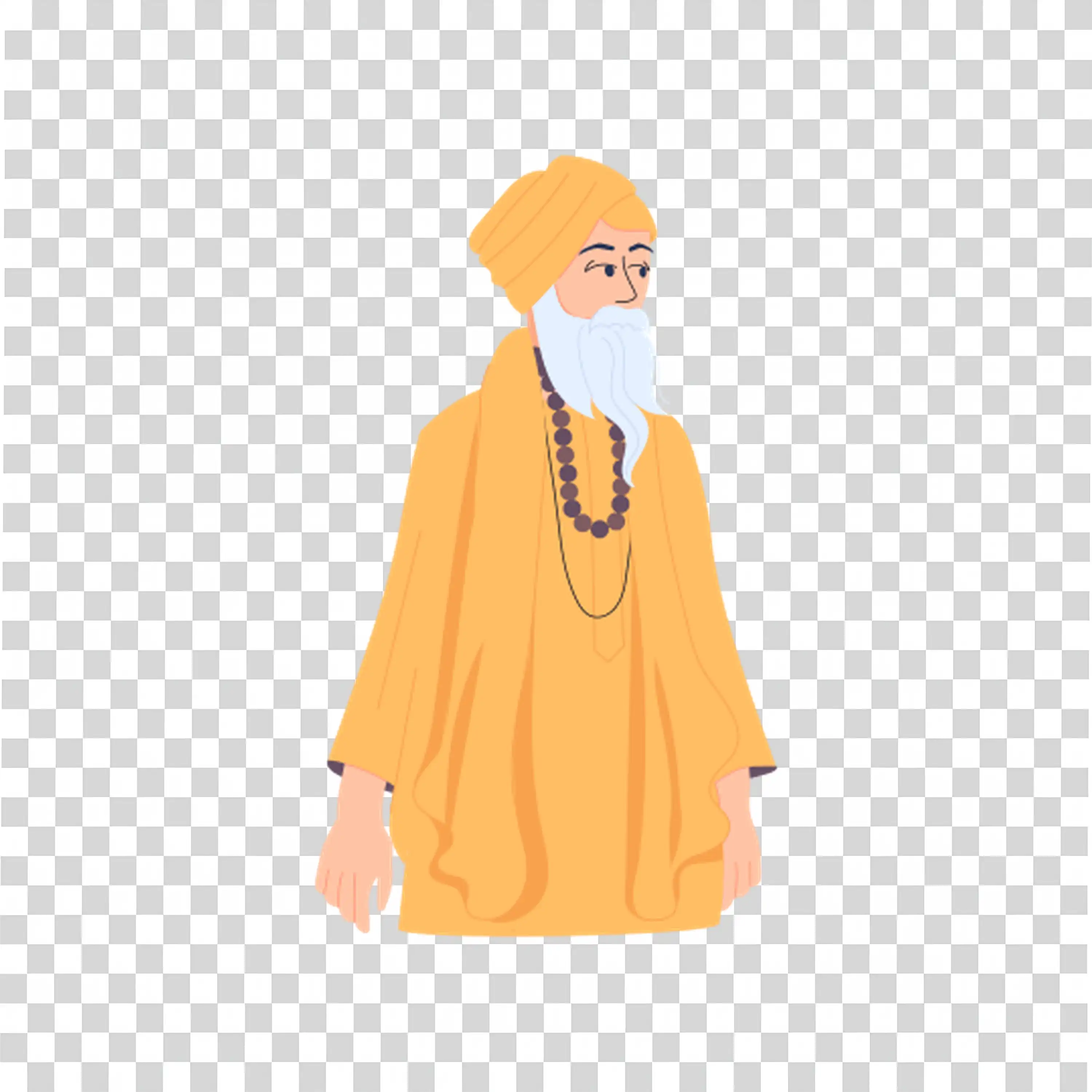 Health Character with Mask Reflecting Care and Responsibility