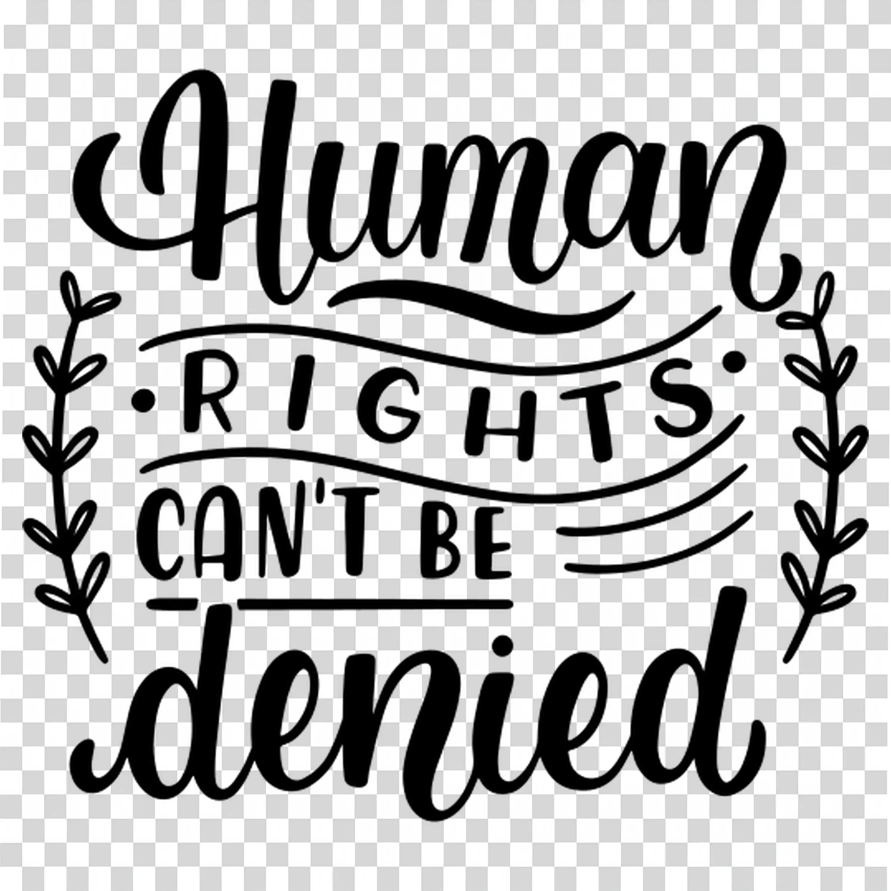 Human rights cannot be denied to anyone download PNG