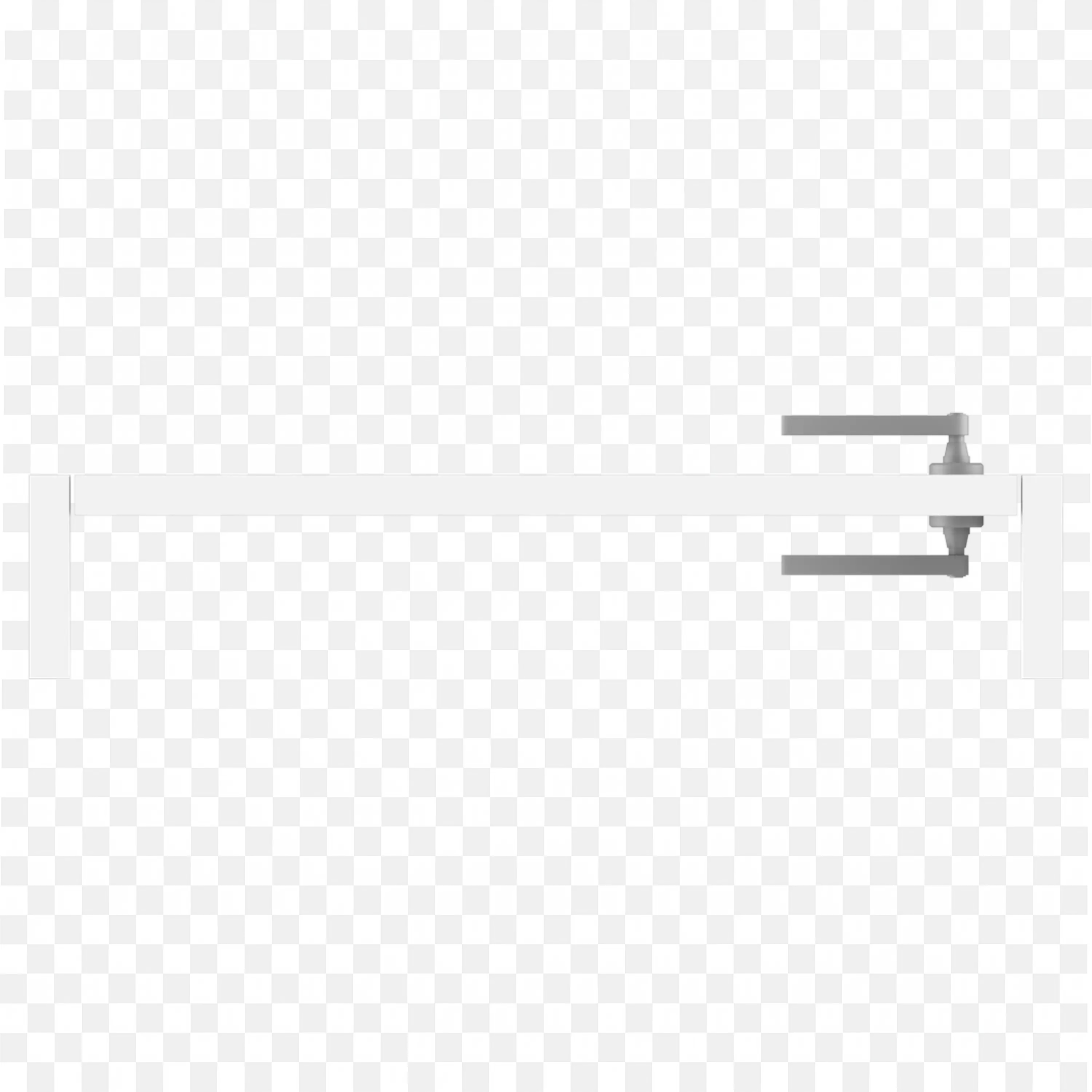 Image of a Simple White Table with Adjustable Clamps PNG