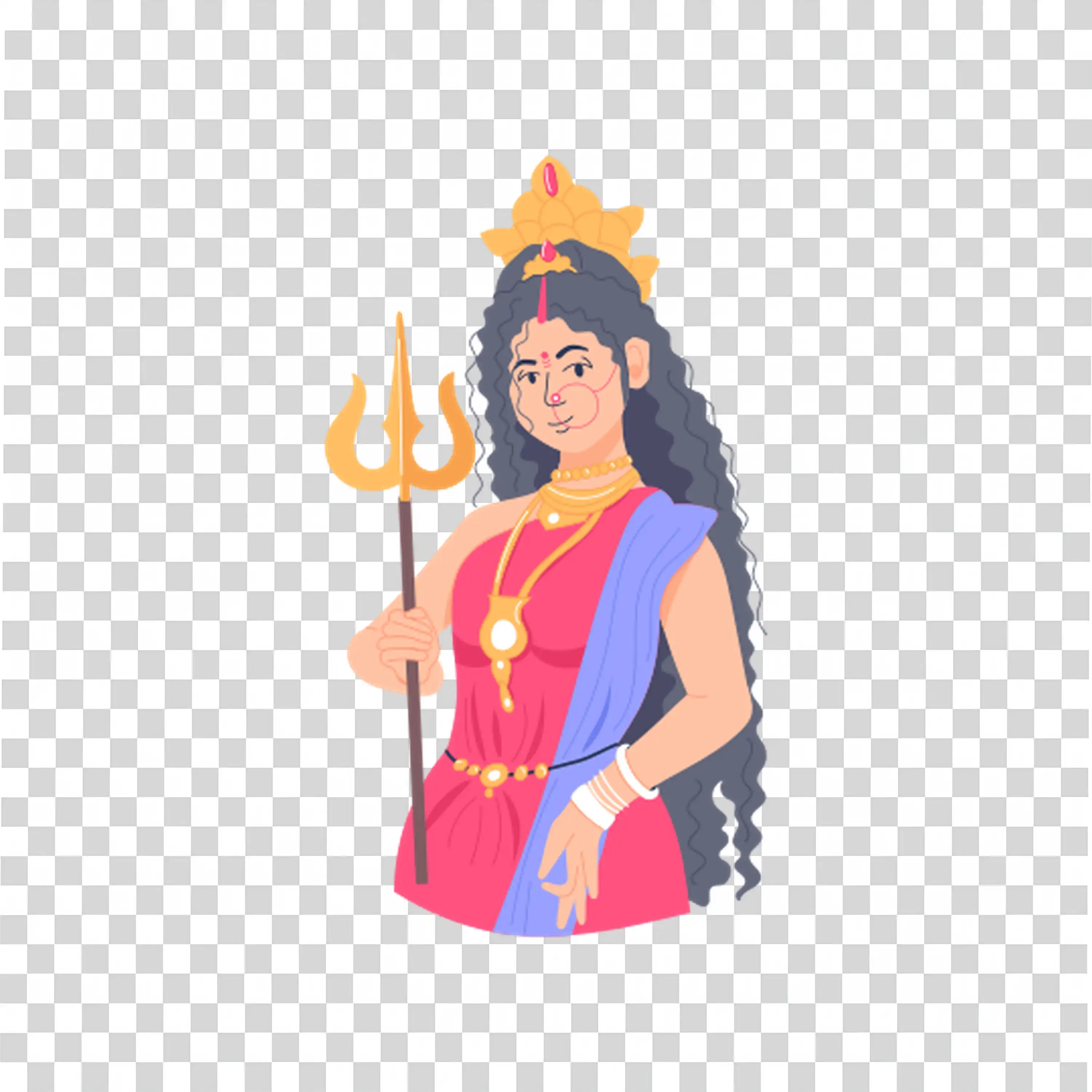 Indian woman dressed traditionally in festive celebration