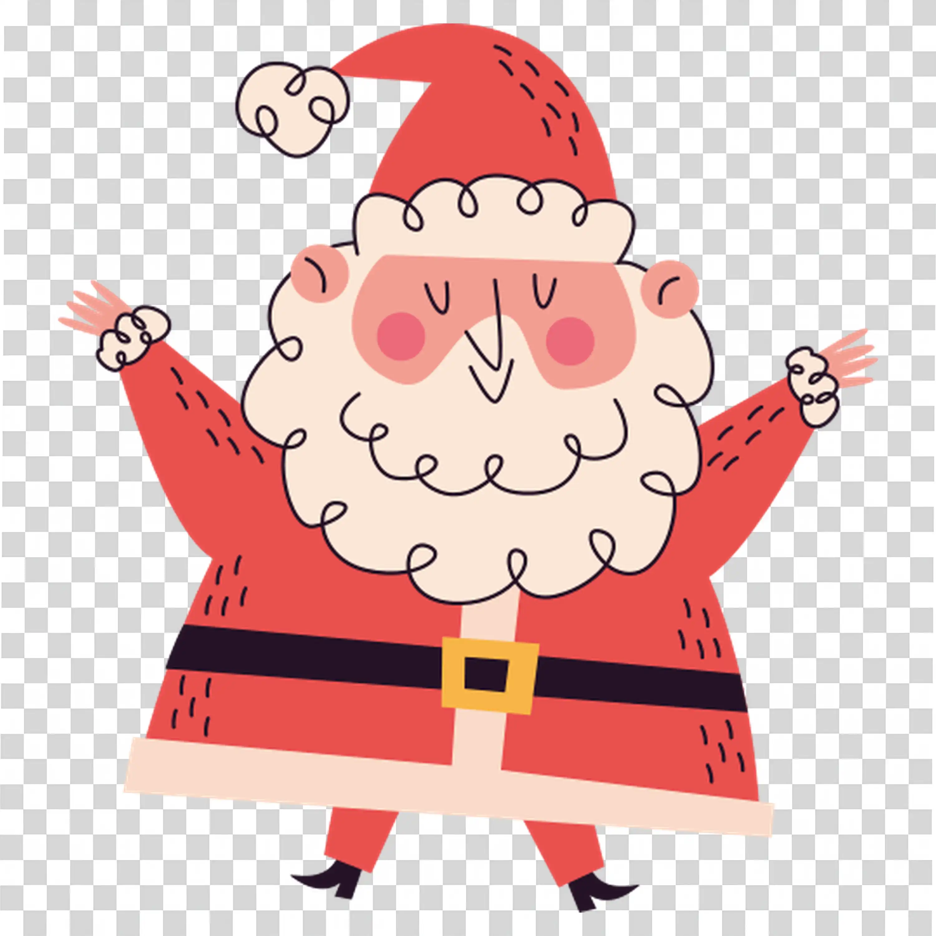 Joyful Elderly Lady Dancing On Red Carpet Stage free PNG