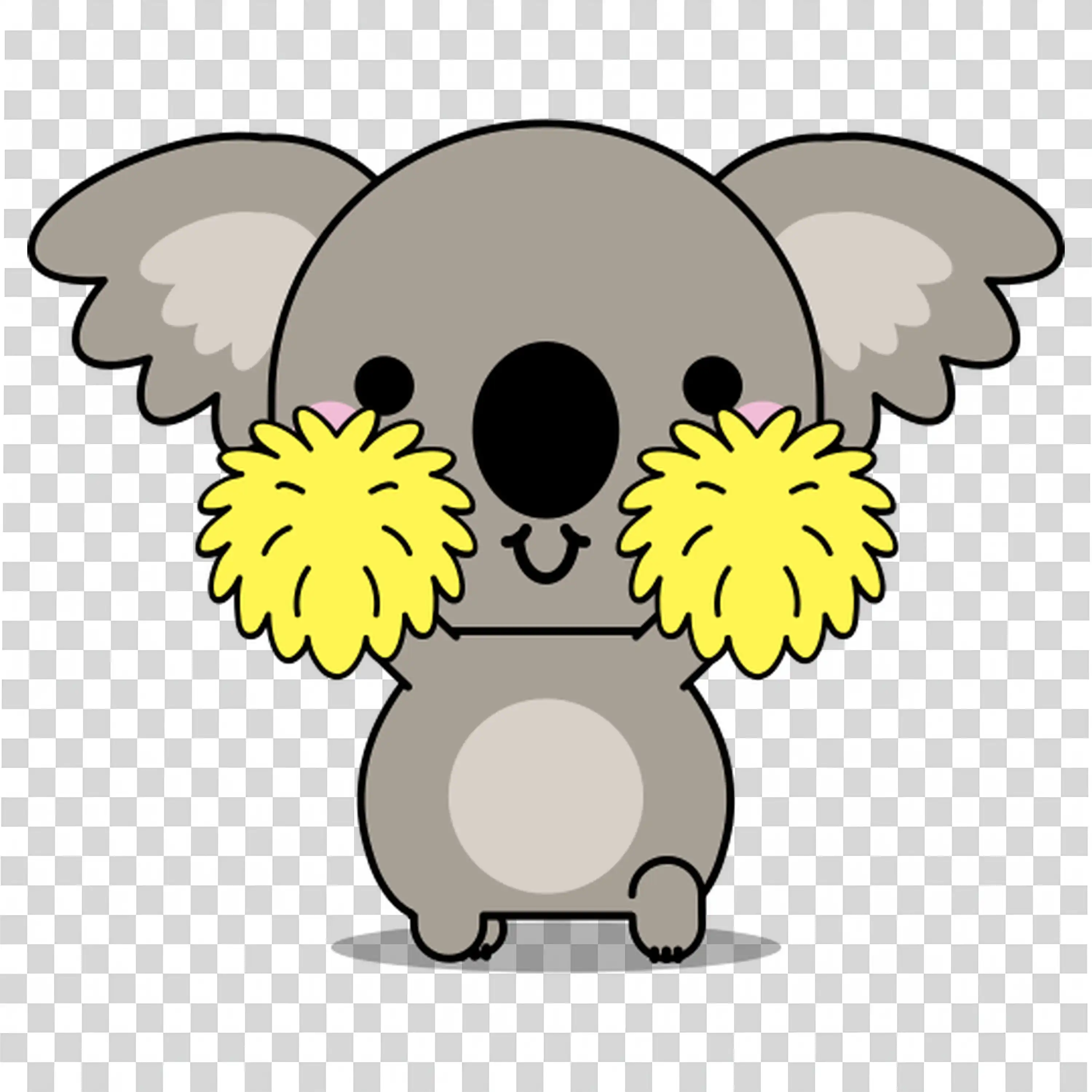 Koala Sitting on Tree Looking Cute and Calm free PNG