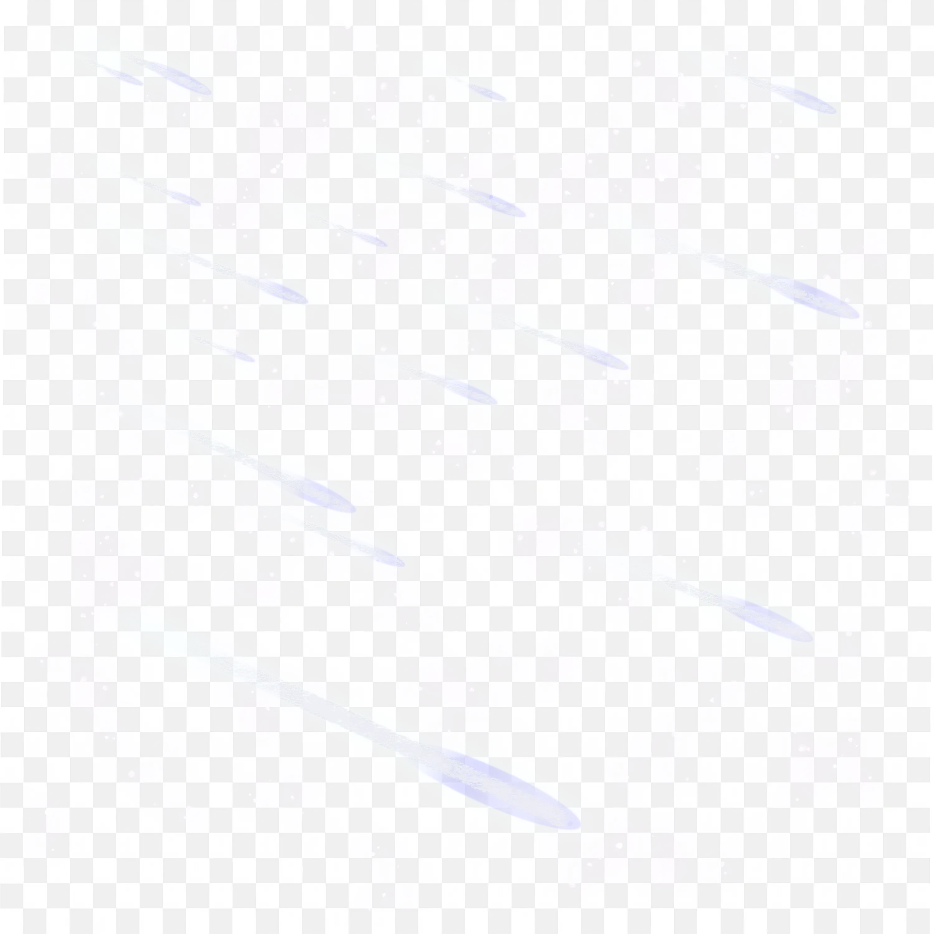 Light Blue Comets Falling Through White Stars PNG Image