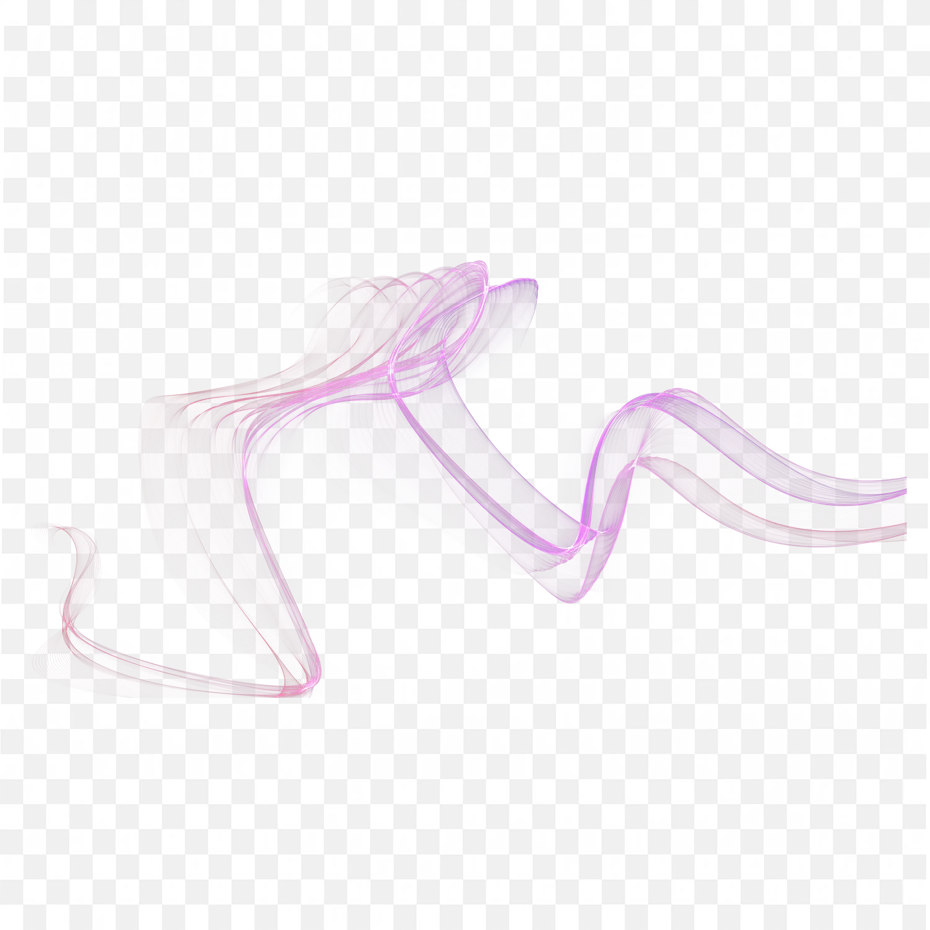 Light Purple Ribbons Flowing Gently Free PNG Download