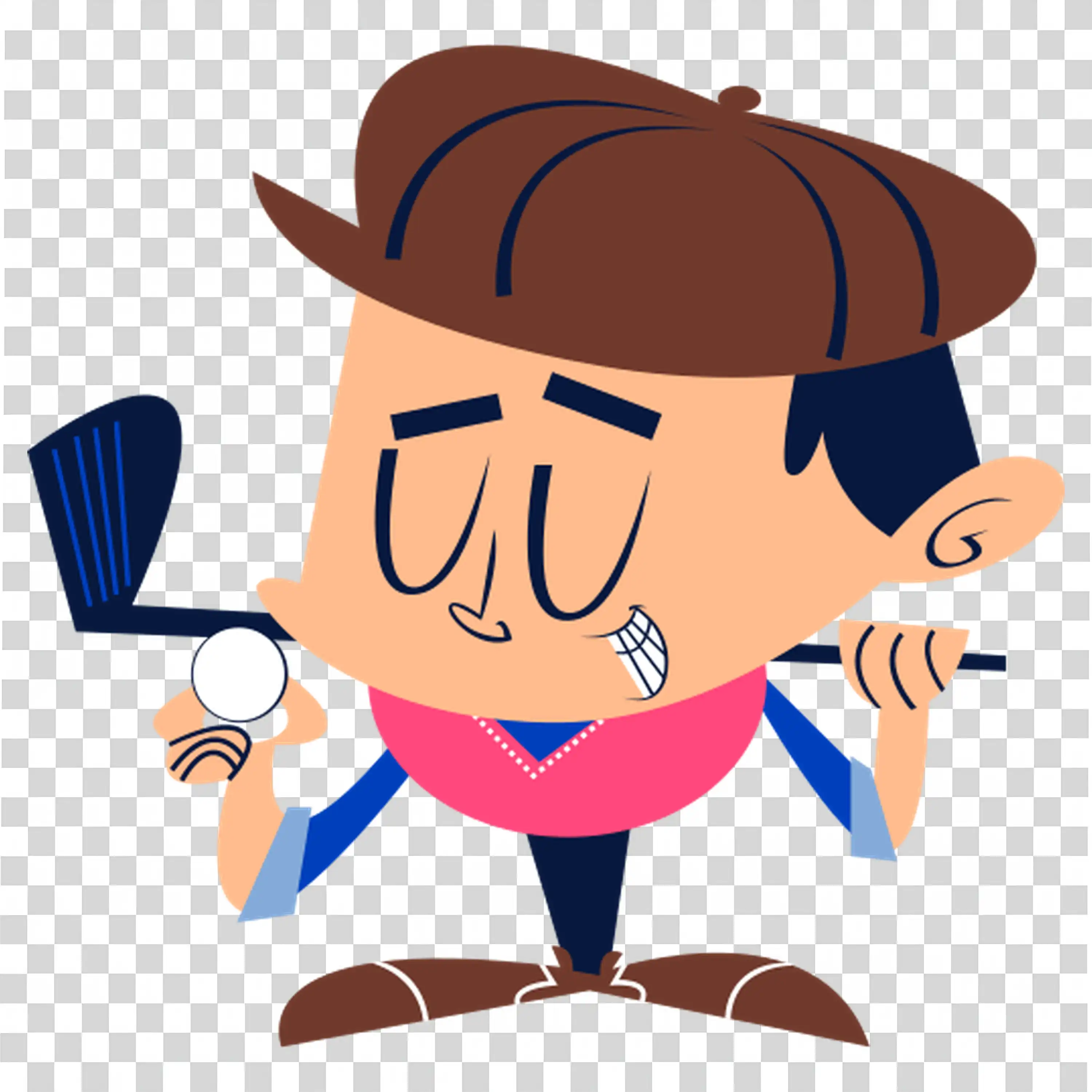 Man in hat eating noodles with chopsticks happily free PNG