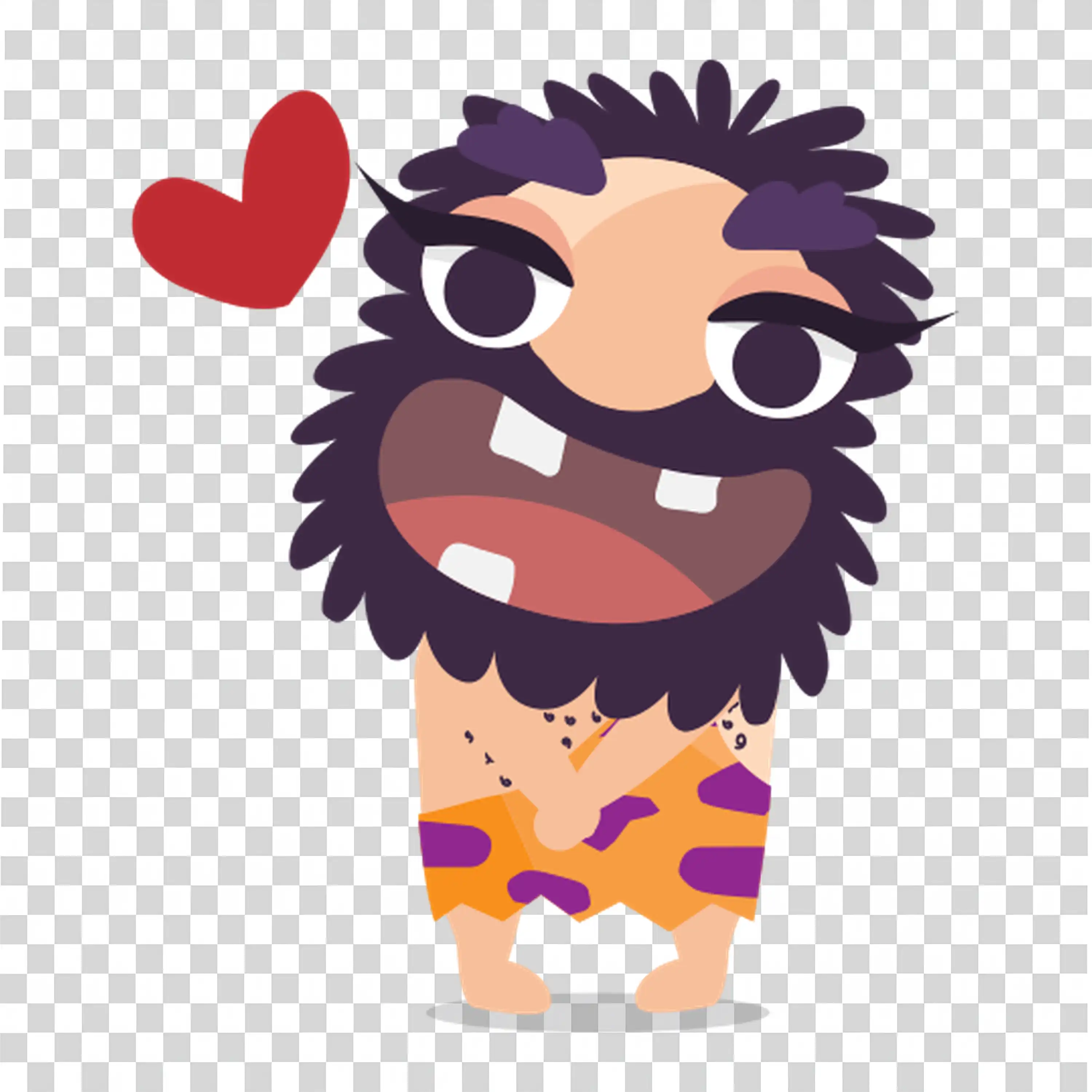 Man with Beard Displaying Emotions and Reflection PNG