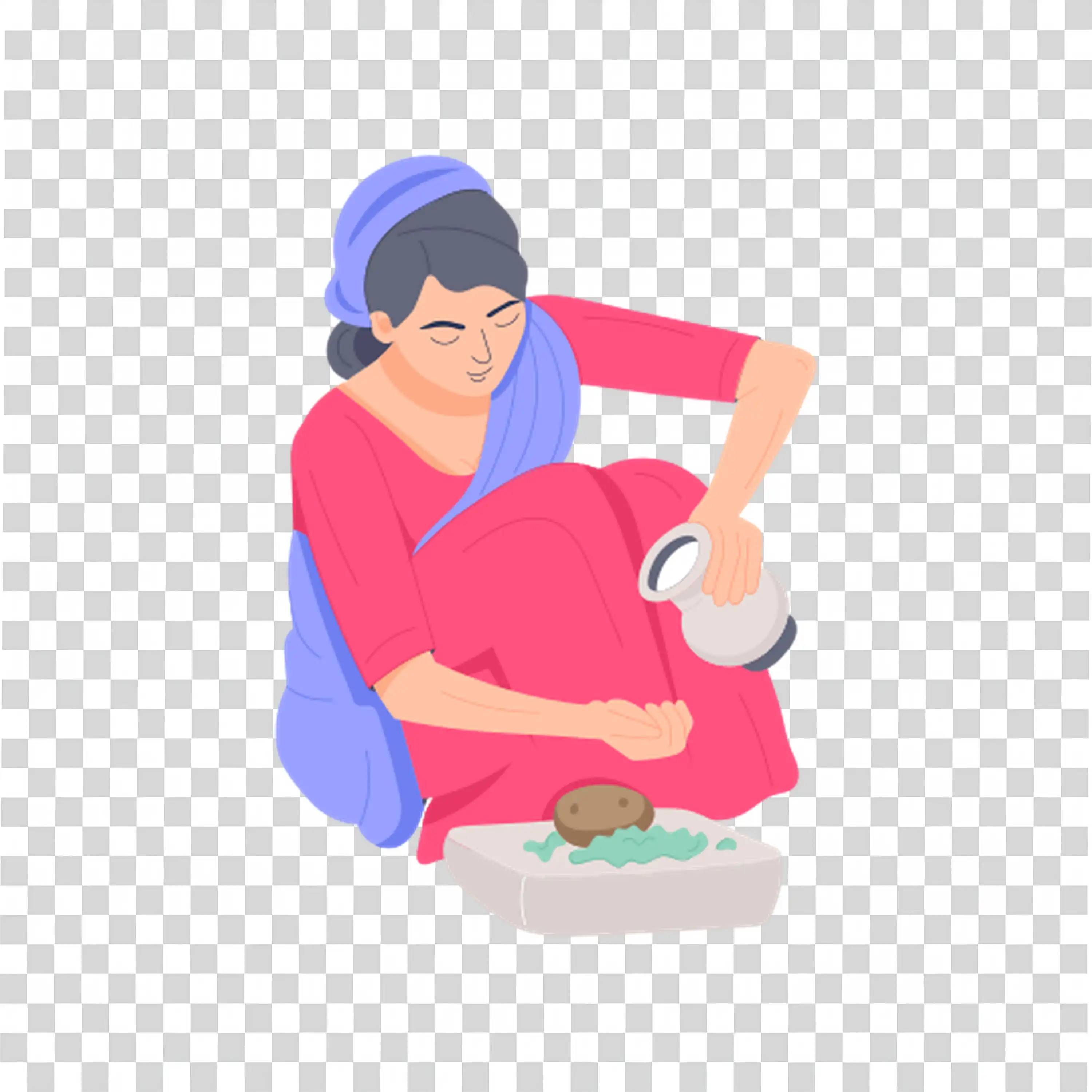Mother Holding Baby with Heart Symbol in Background