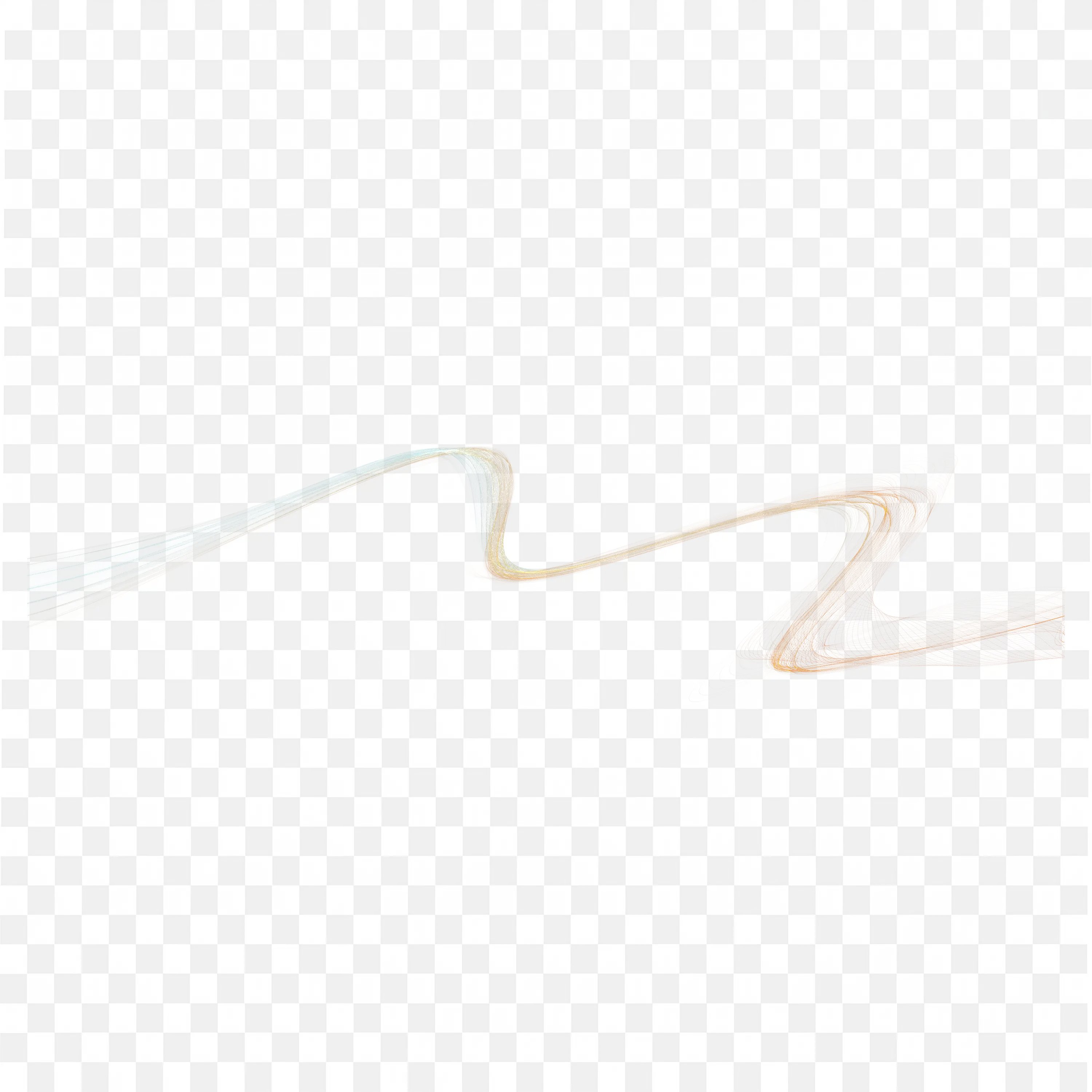 Pastel Stylish Wave with Smooth Swirling Line Elements PNG