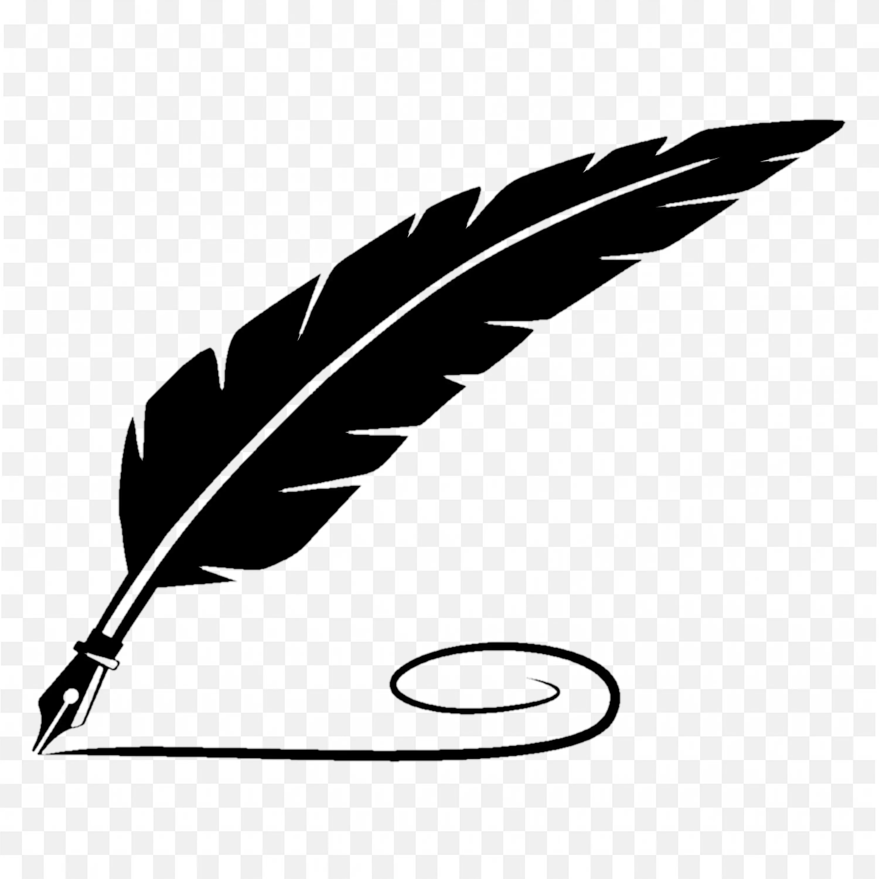Pen Made from the Feather of Birds Free Png Image Download