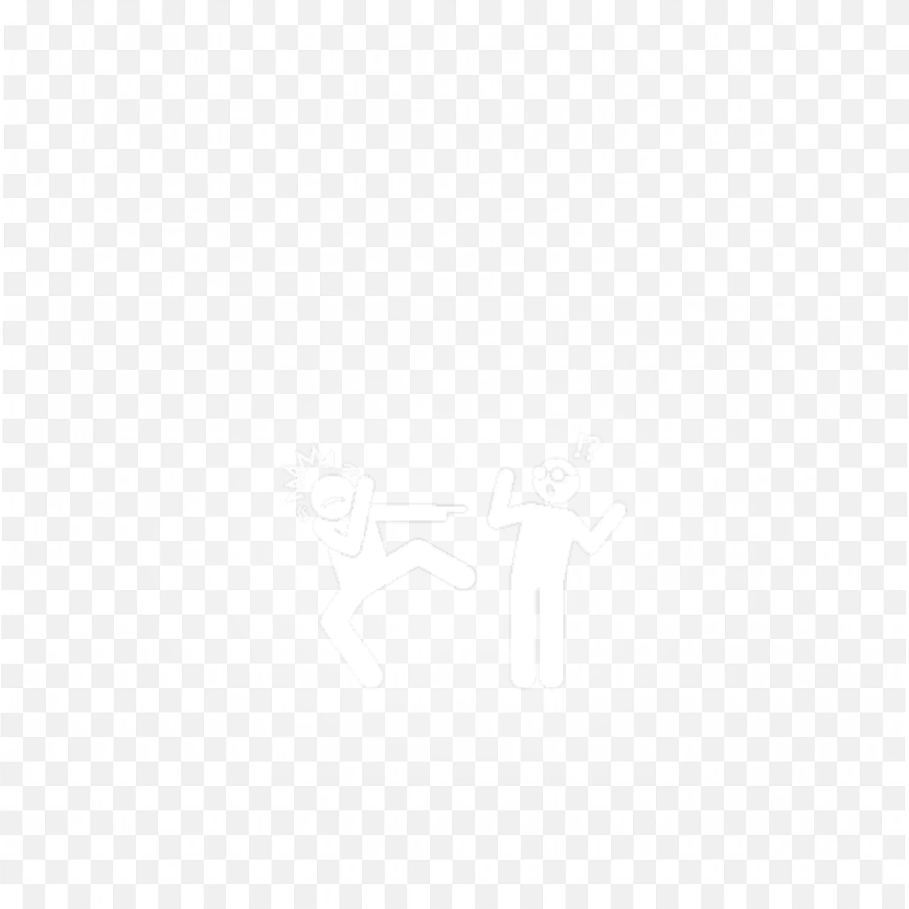 Person Angrily Pointing At Another Person in Confusion PNG