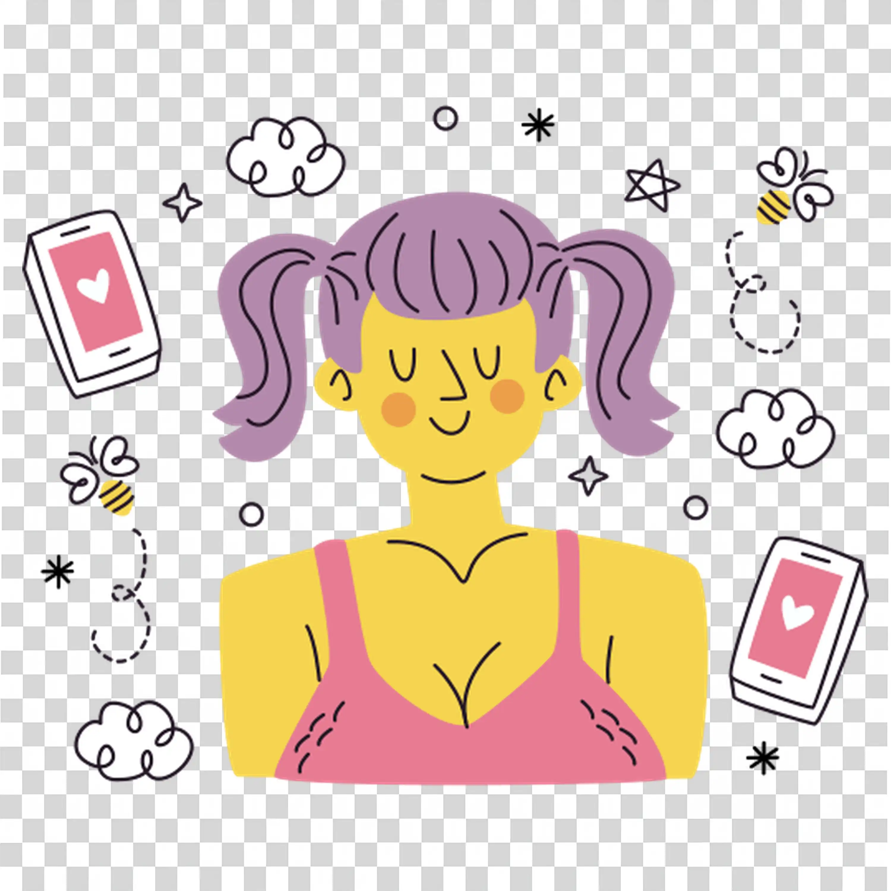 Person Overwhelmed With Messages And Notifications