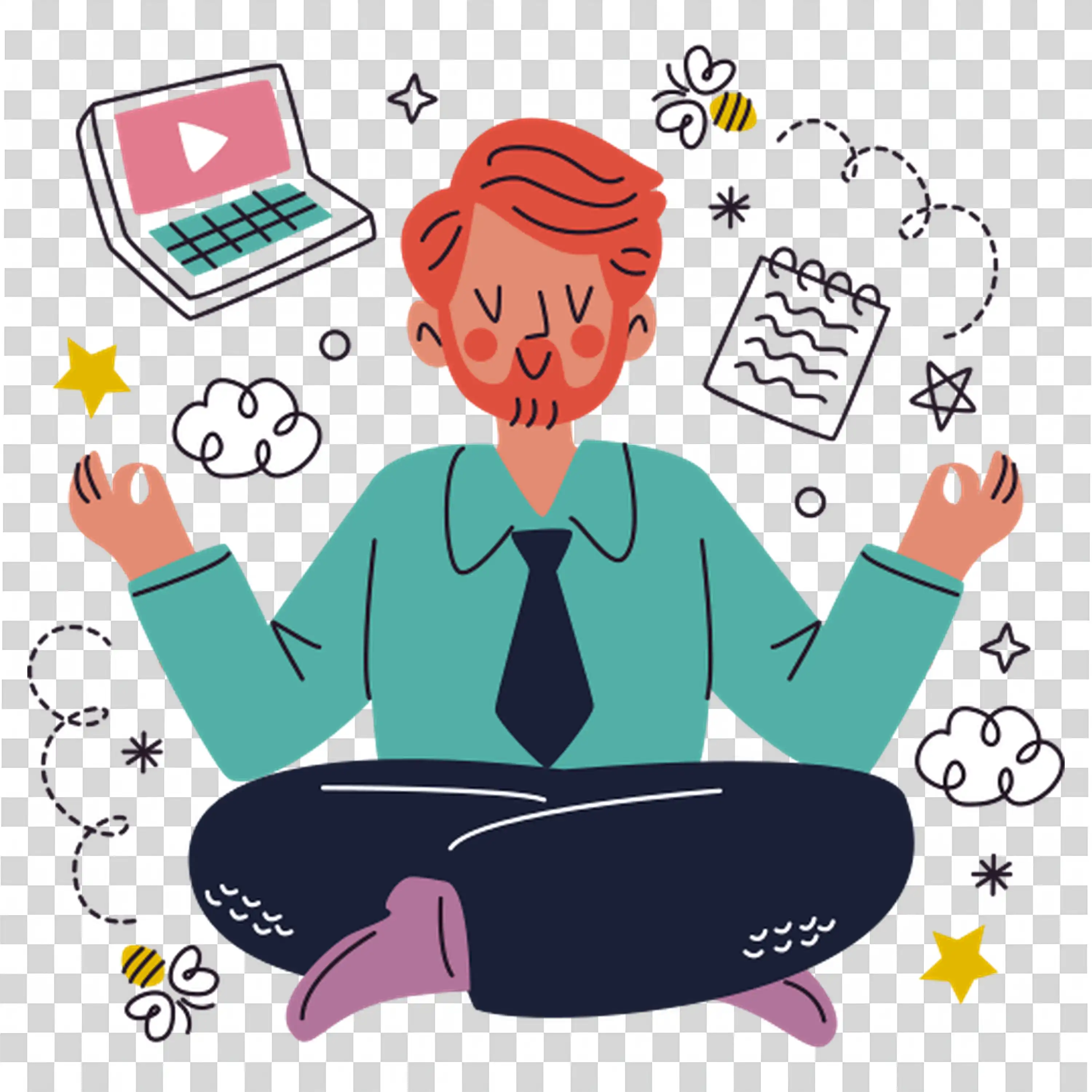 Person sitting on a couch with laptop deep in thought