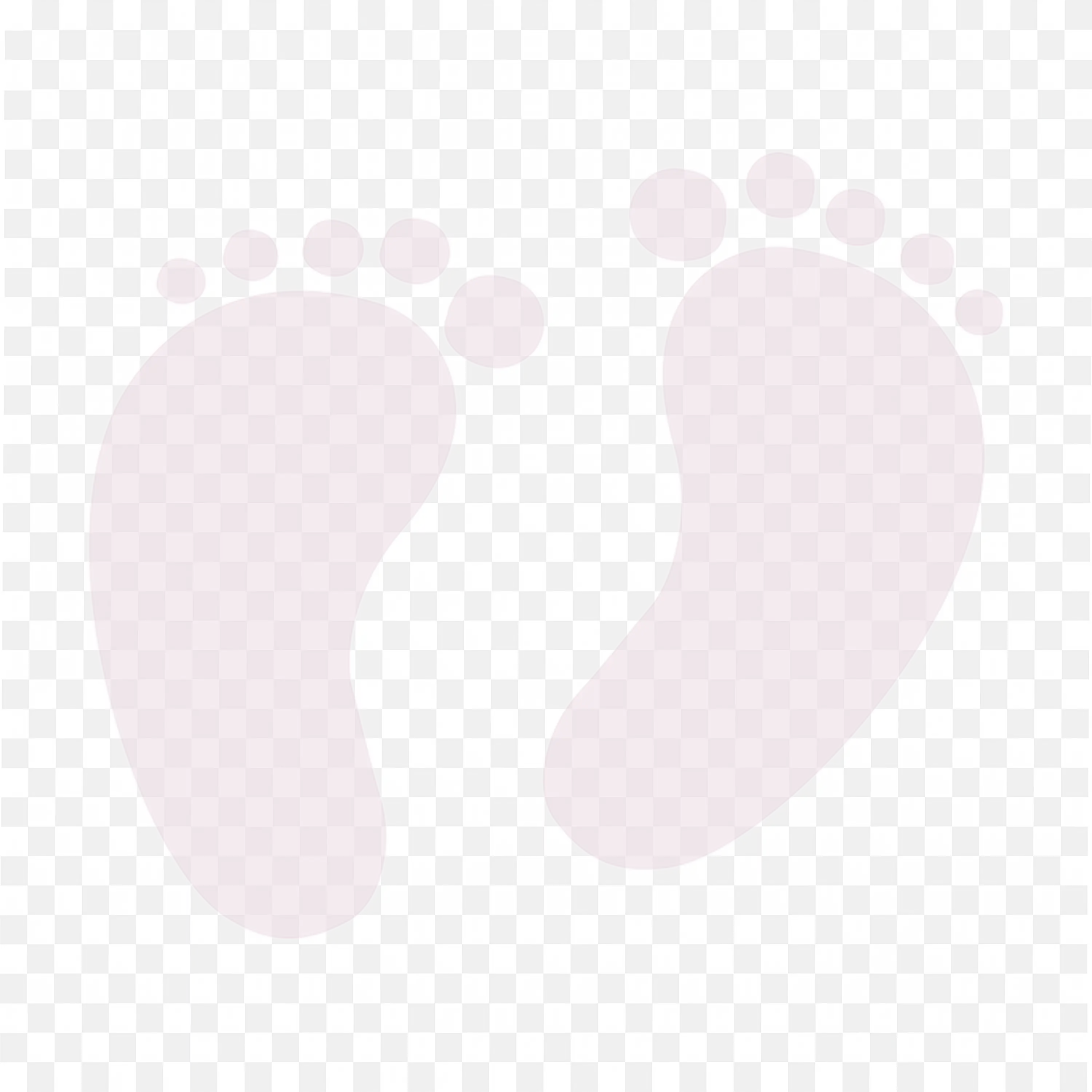 Pink Baby Footprints Illustration Free PNG Image Download