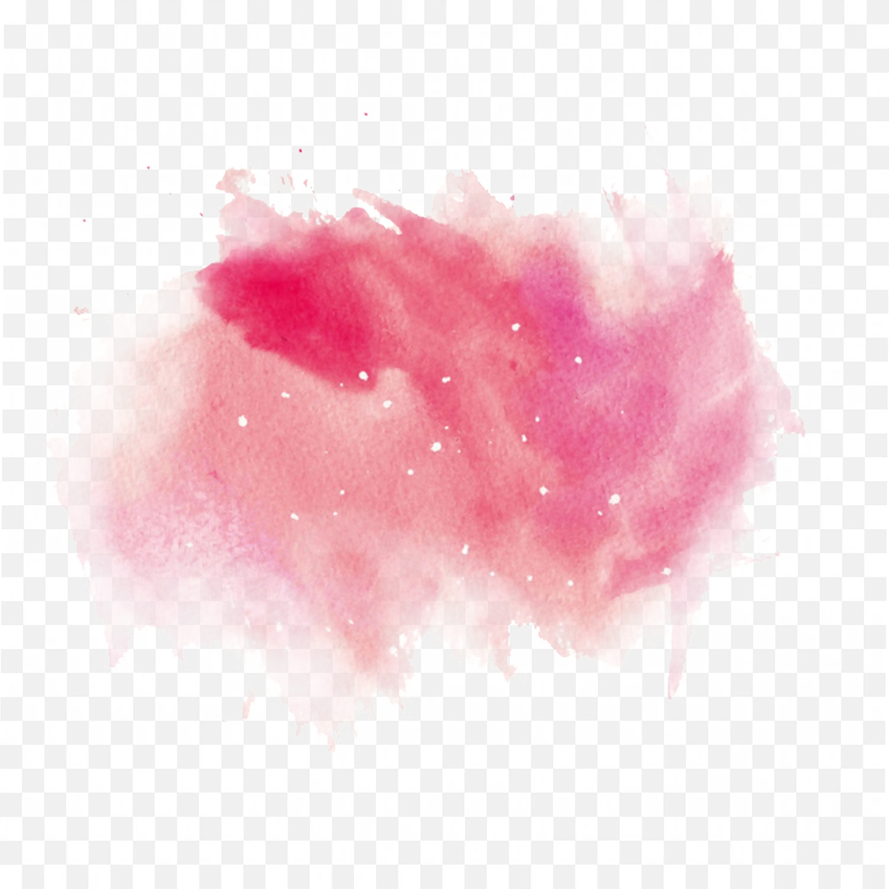 Pink Watercolour Splash Texture for Background Design PNG