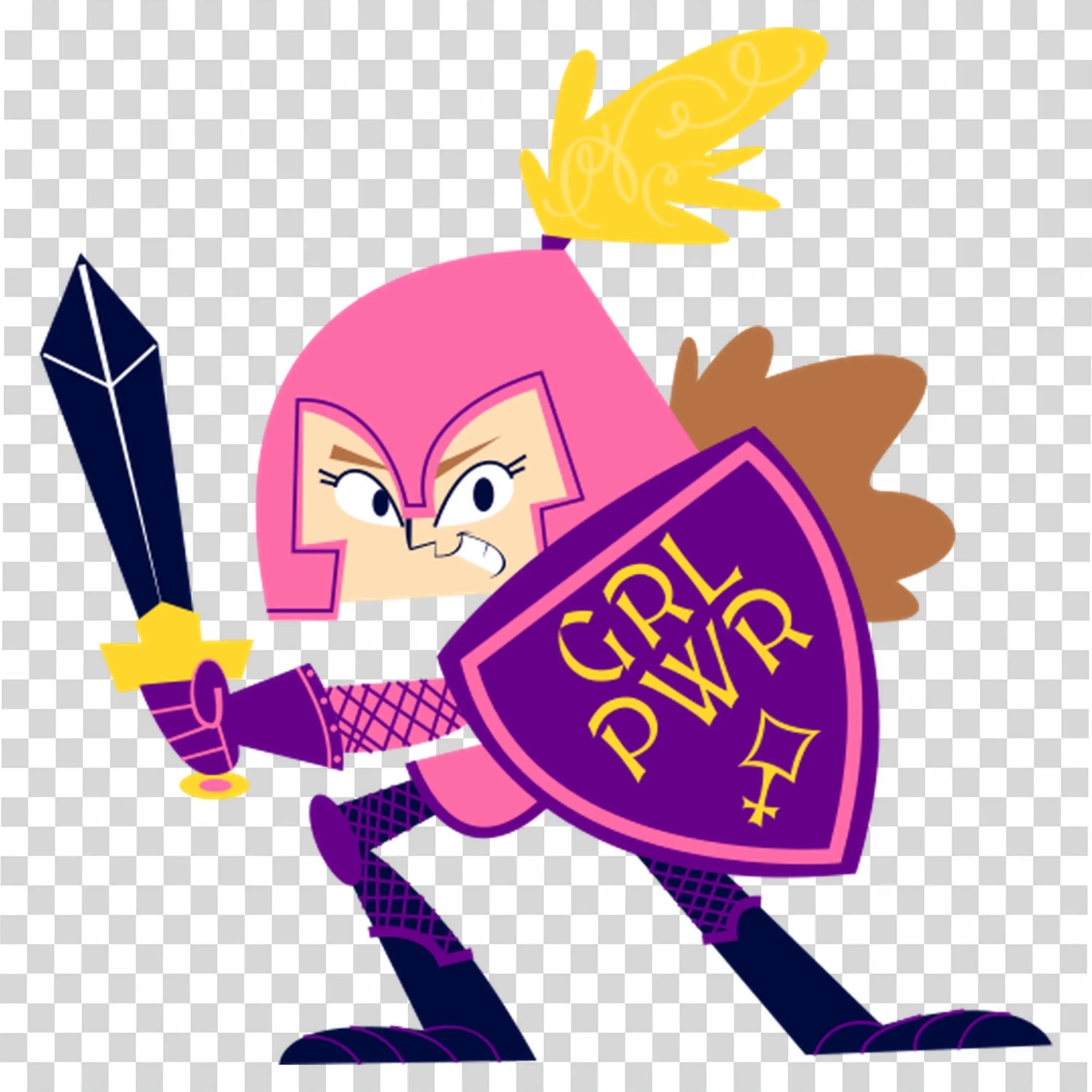 PinkHaired Character Displaying Surprise or Shock