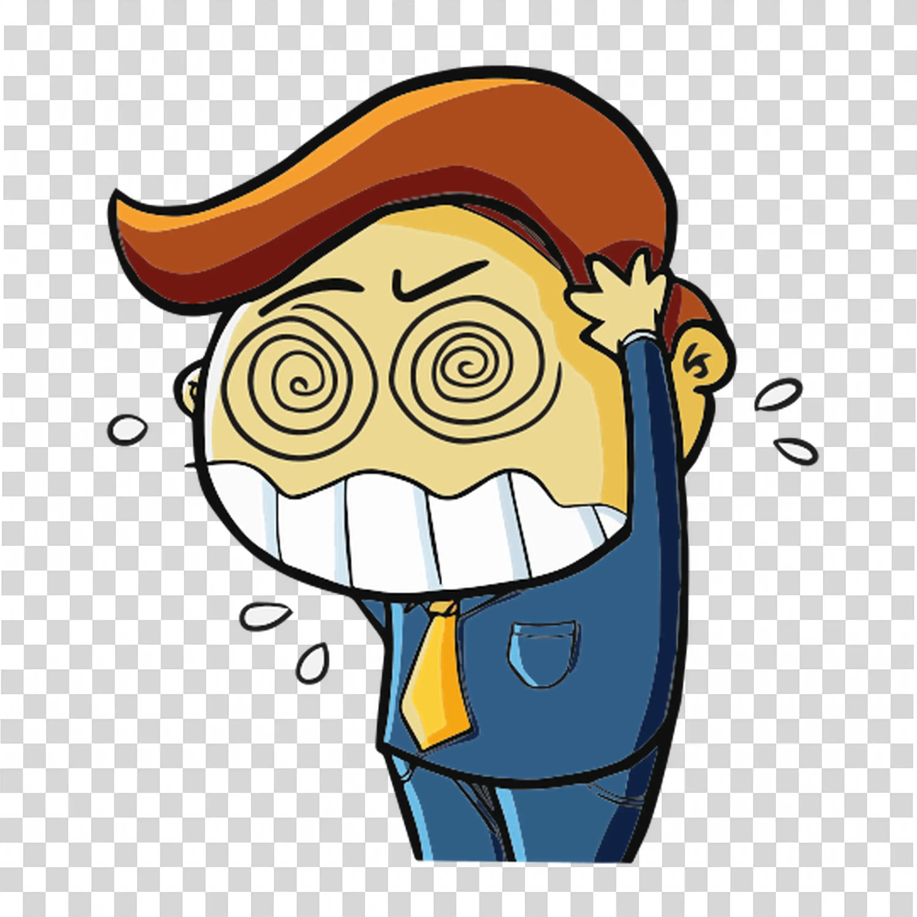 Professional Focused on Coding or Work Task free PNG image
