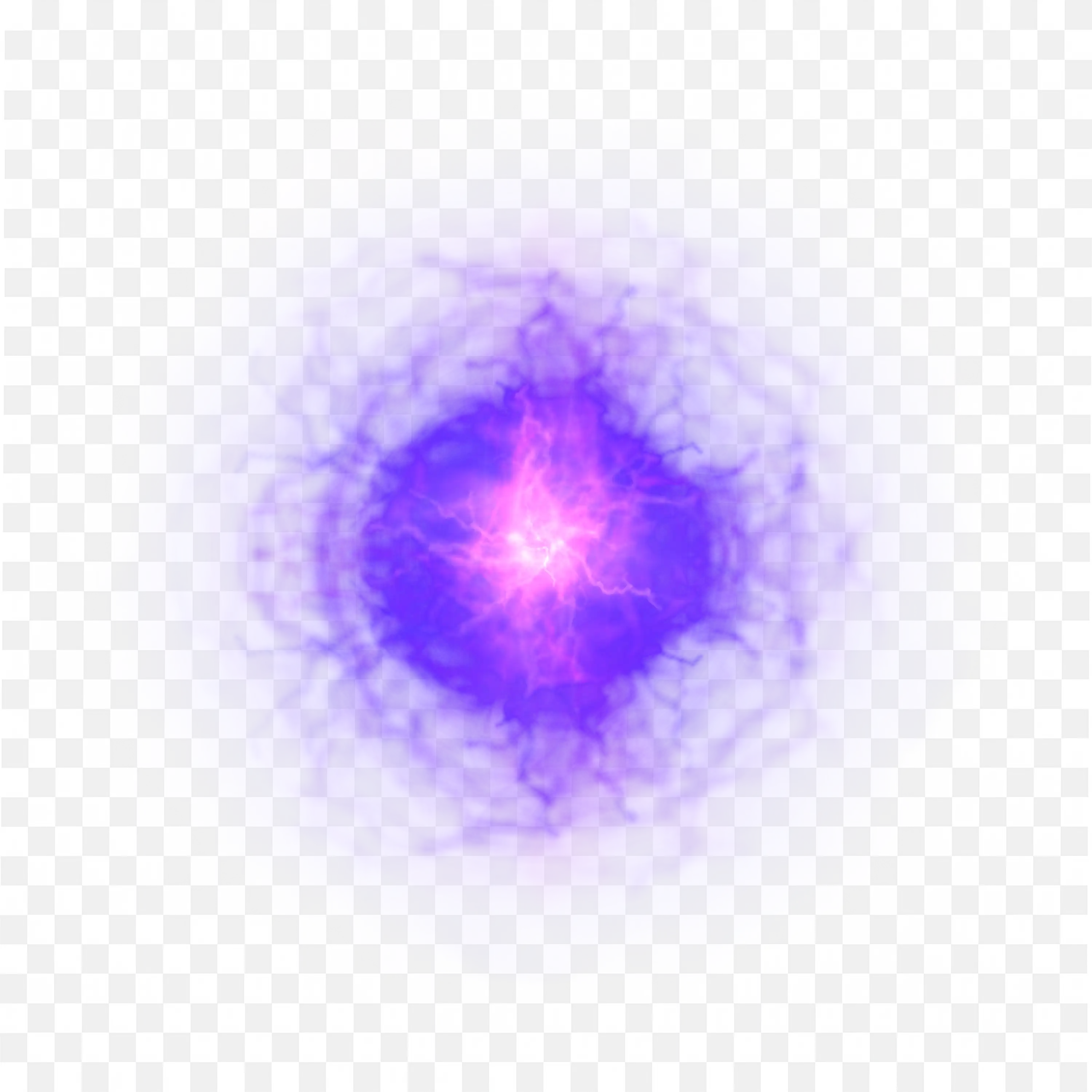 Purple Glowing Energy with a Pink Glow At the Center PNG