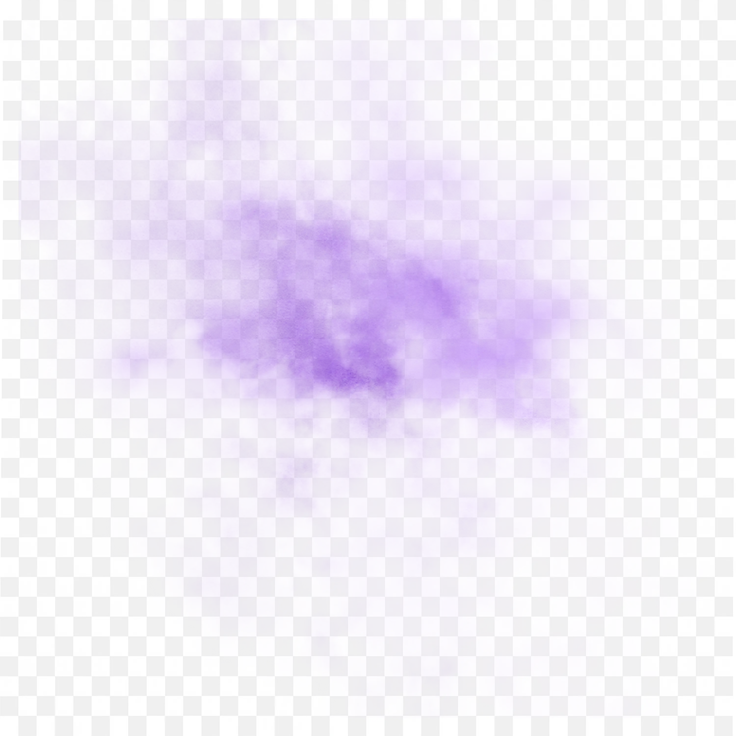Purple Smoke Effect with Mist on a Transparent Background