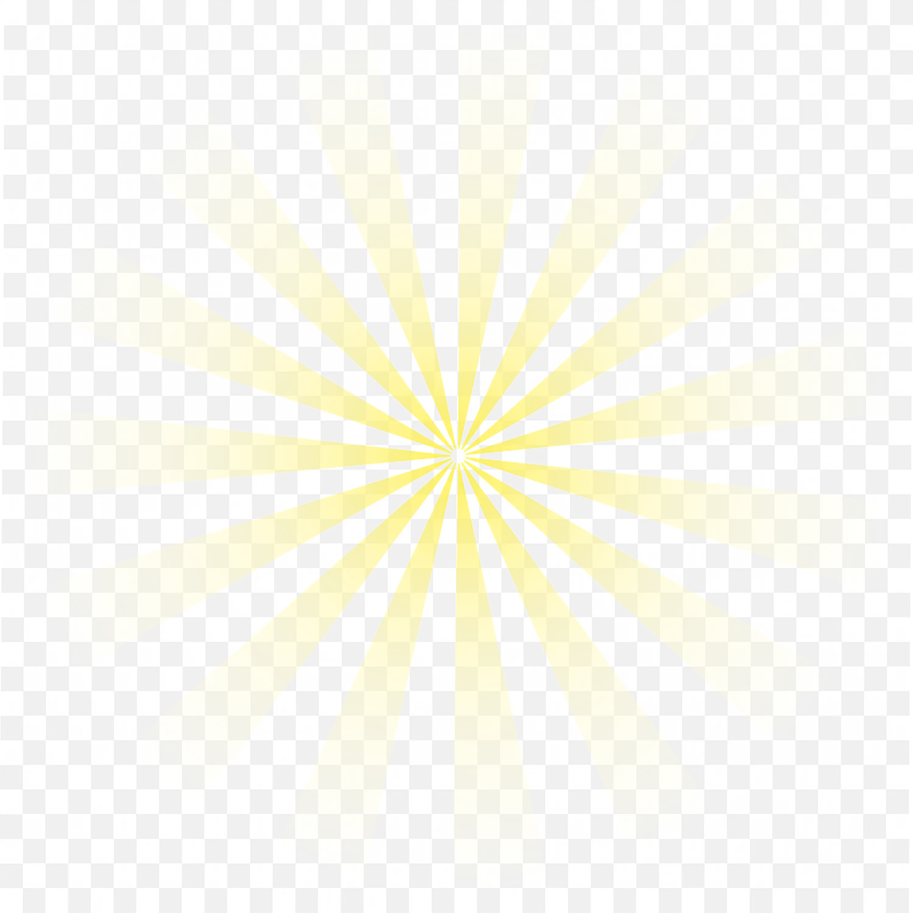 Radiating Sunburst Effect in Yellow Clip Art PNG Download