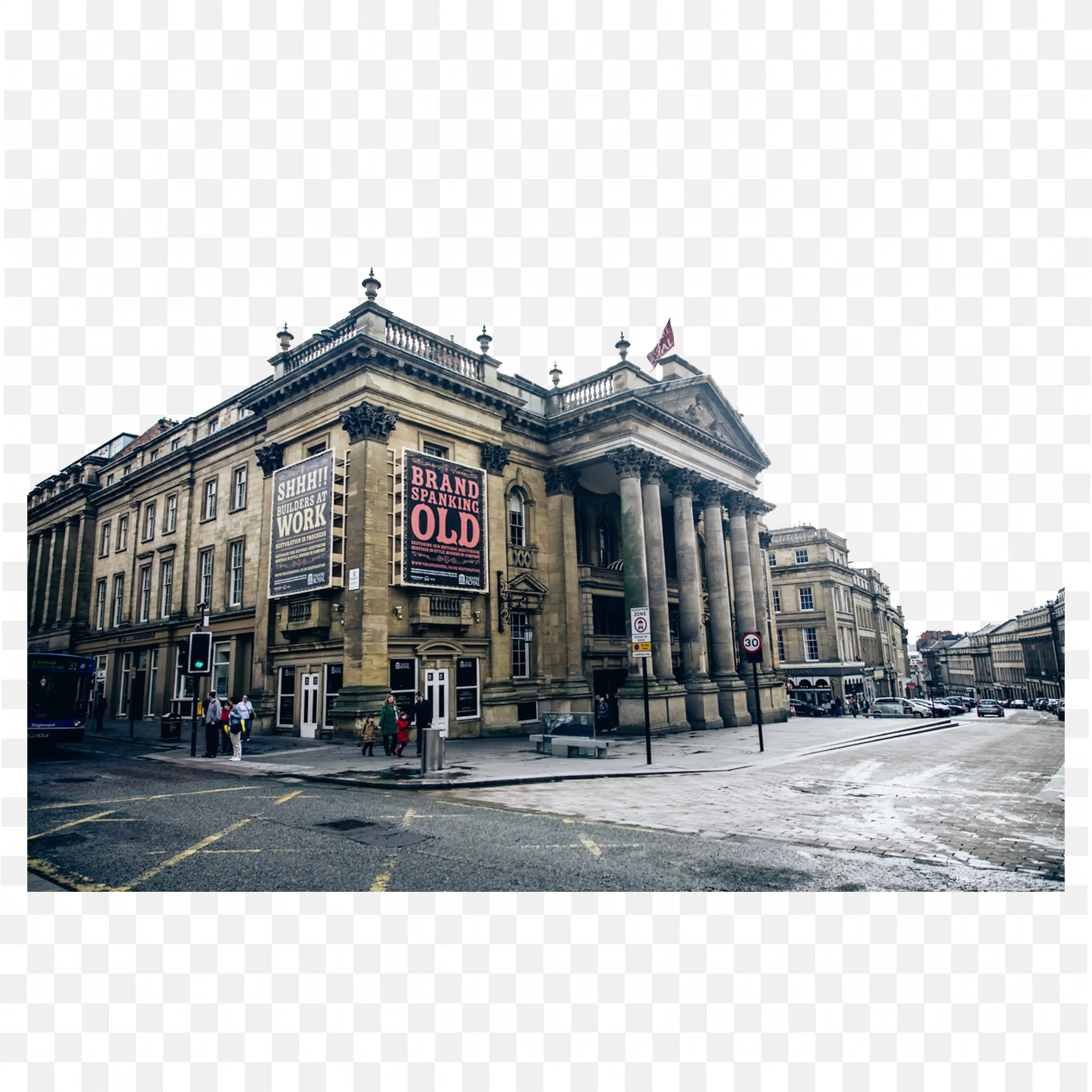 Realistic Theatre Royal on Grey Street Free PNG Download