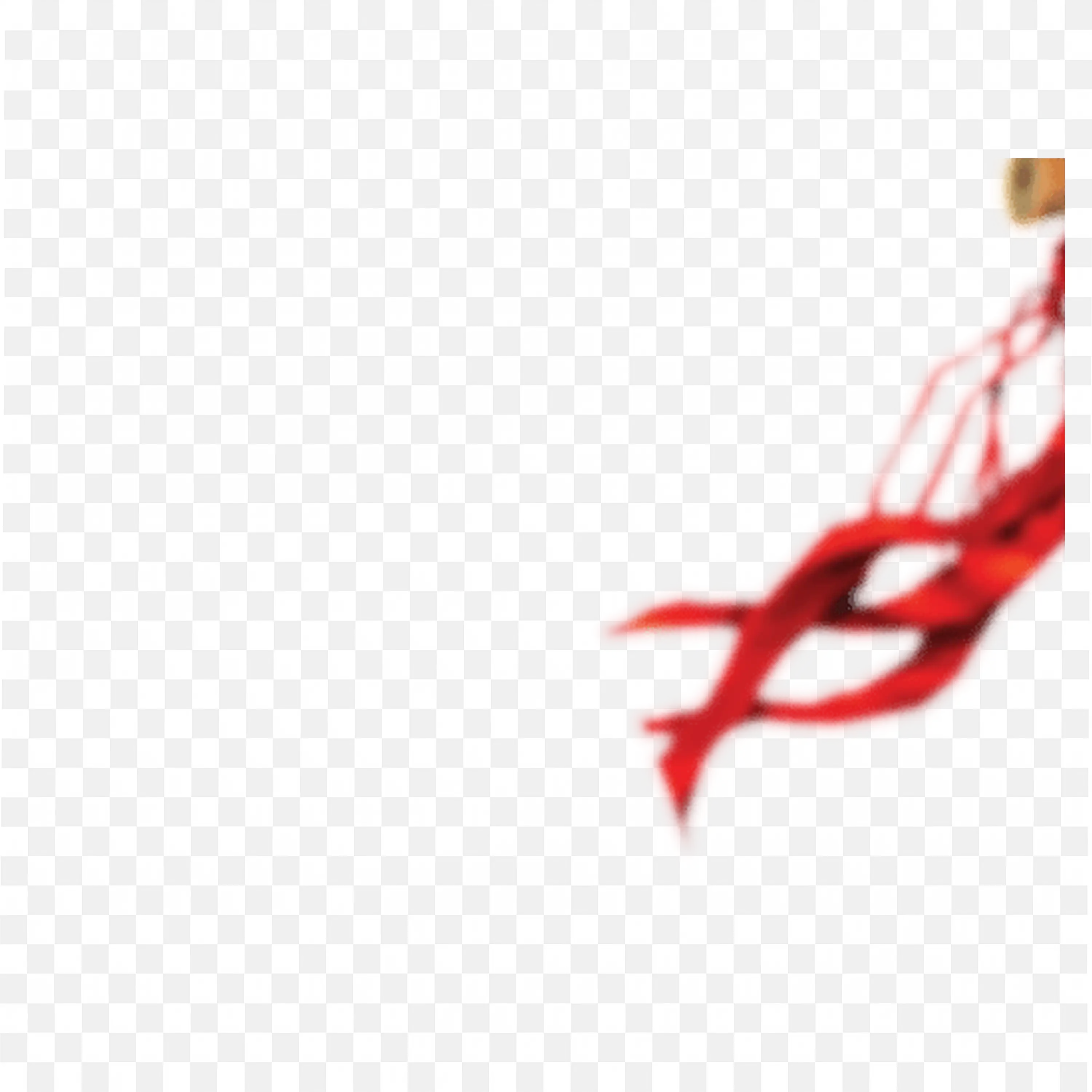 Red Flowing Ribbon in a Dynamic Movement Free PNG Download