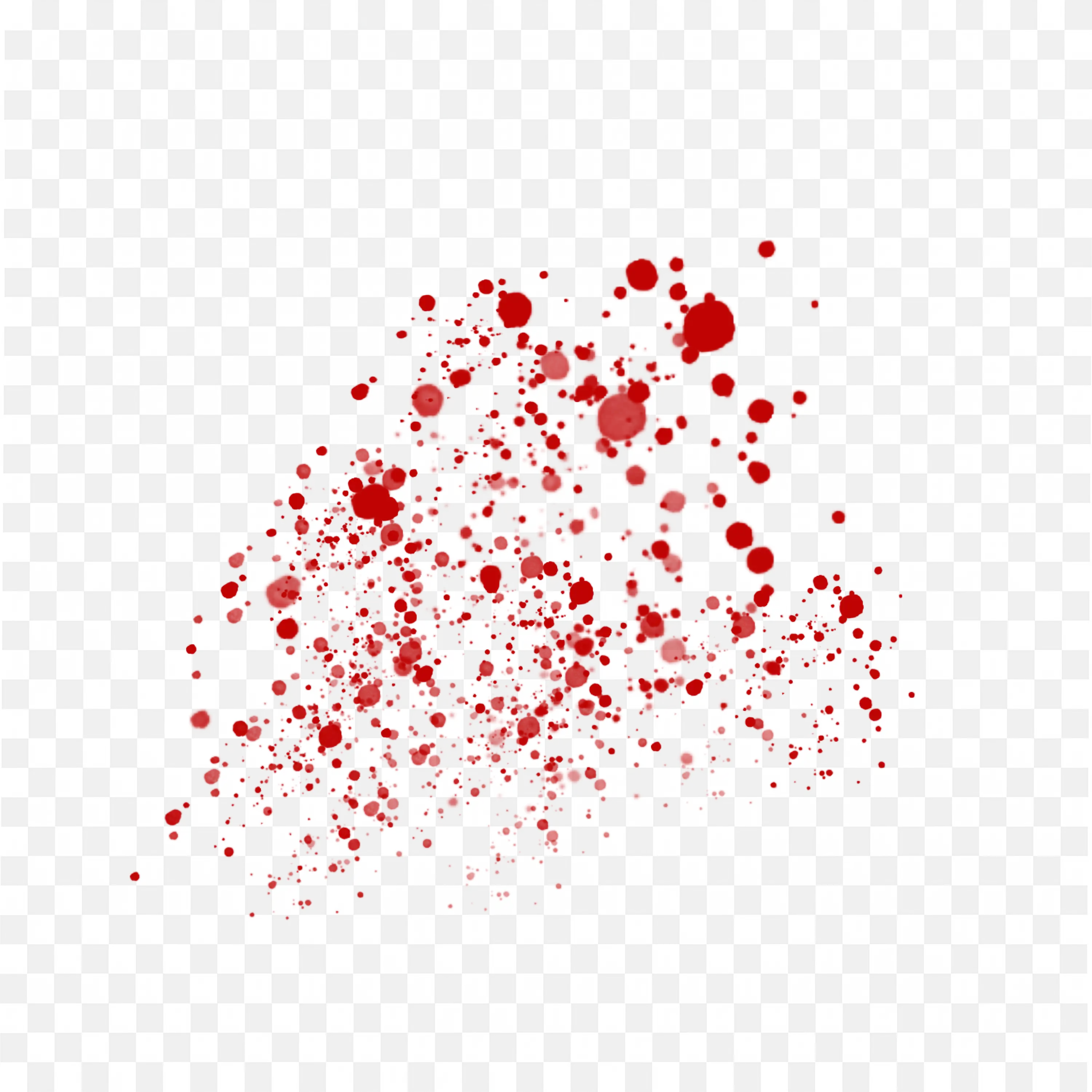 Red Paint Splash with Scattered Dots Free PNG Image Download